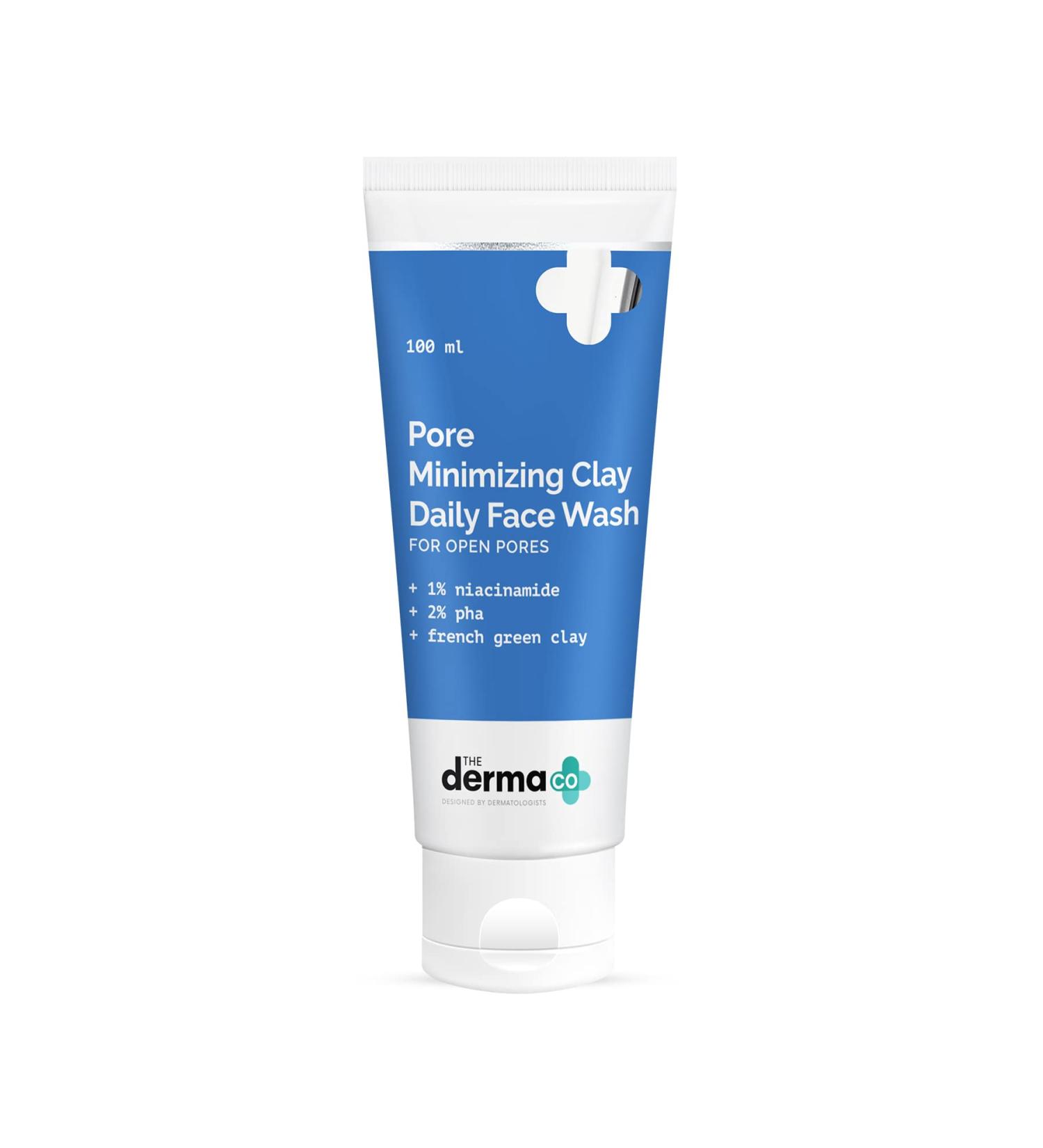 Pore Minimizing Clay Daily Face Wash - Deep Cleanse & Shrink Pores with Green French Clay | 3.38 Fl Oz - Buy Online on SooperMarket.com