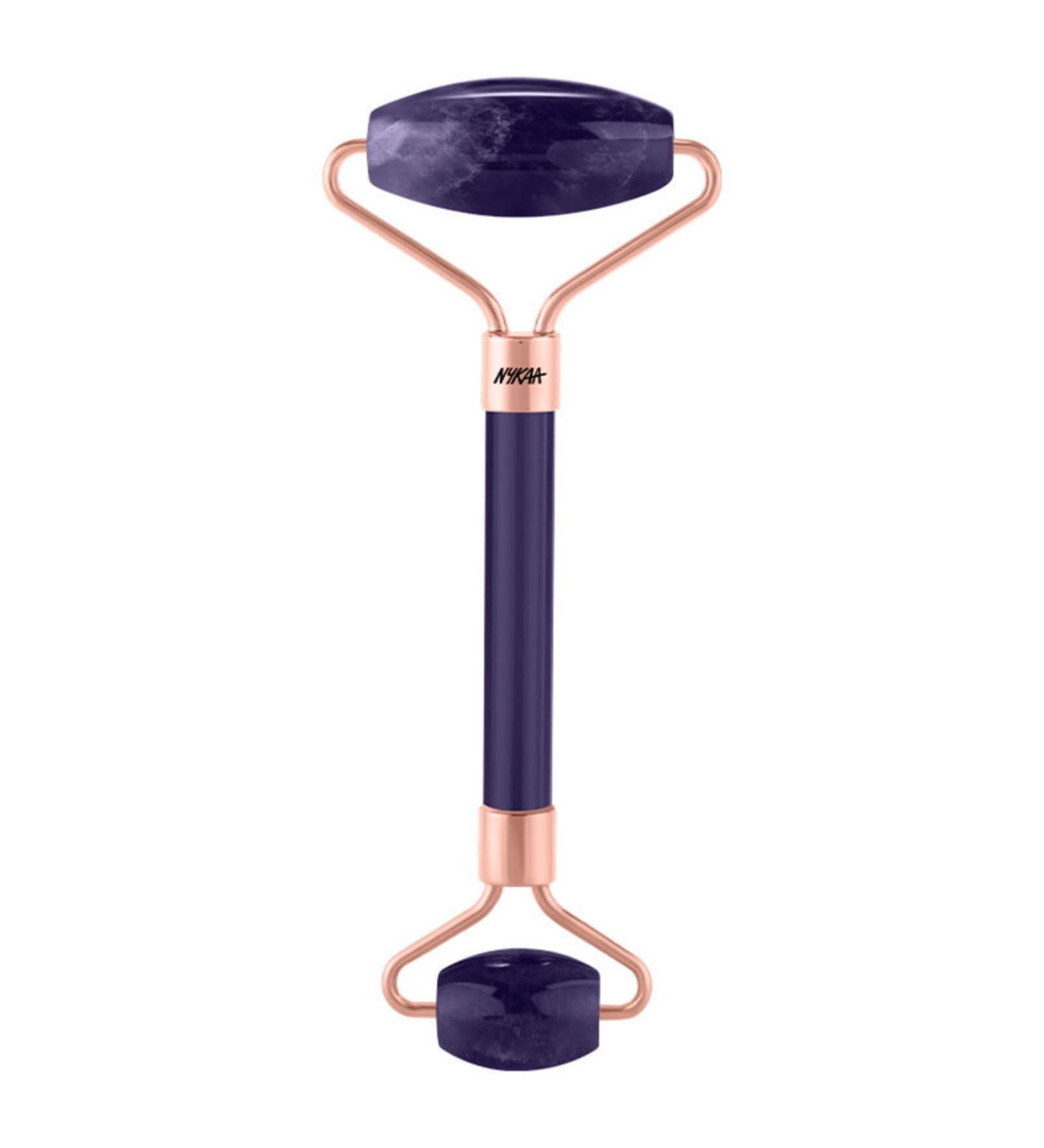 Nykaa Naturals Amethyst Face Roller - Diminish Fine Lines & Wrinkles | Natural Skin Calming Crystals | Tone & Sculpt Skin - 1 pc - Buy Online on SooperMarket.com