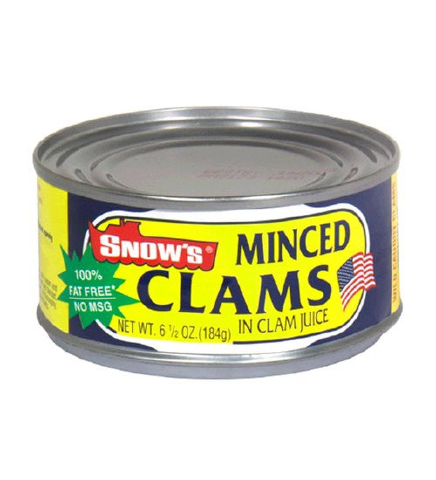 Snows Clam Minced, 6.5-Ounce Cans (Pack of 12)