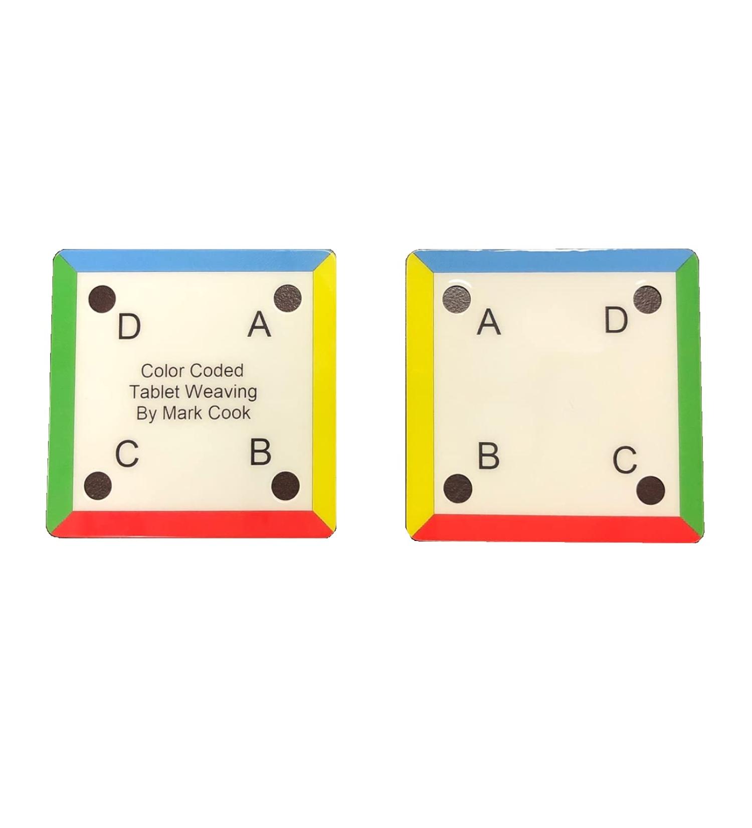 Dakota Plastic Tablet Weaving Cards - Color Coded 2.5 Inch - 36 Pack - Buy Online on SooperMarket.com