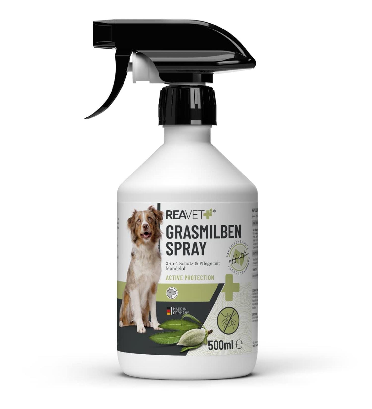 Reavet Grass Mites Spray 500ml - Effective Defense & Care for Dogs | Anti-Mites Spray & Itch Relief - Buy Online on SooperMarket.com