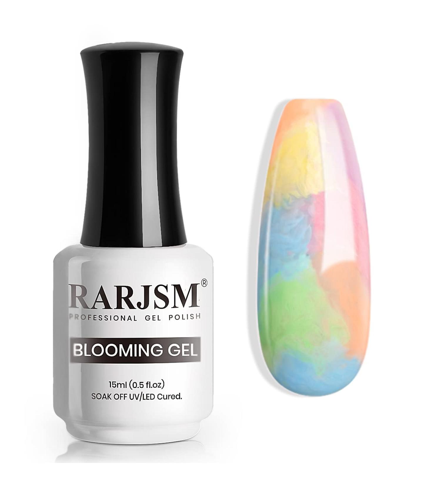RARJSM Blooming Gel Nail Polish Clear 15ML Nail Art Polish Blossom Gel for Spreading Effect Graffiti Marble Flower Animal Watercolor Magical Effects Gel Polish UV LED Soak Off DIY Manicure Design - Buy Online on SooperMarket.com