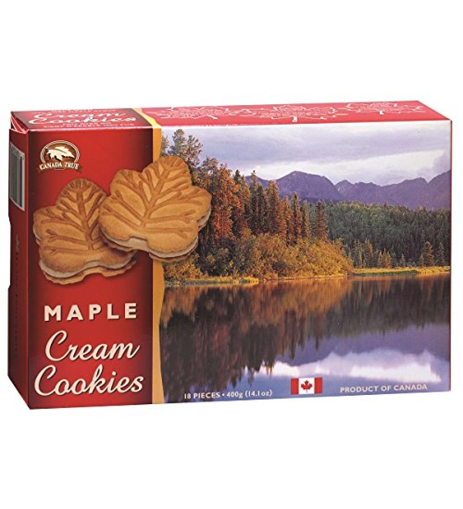 Canada True Premium Maple Cream Cookie with 100% Pure Maple Syrup - Product of Canada