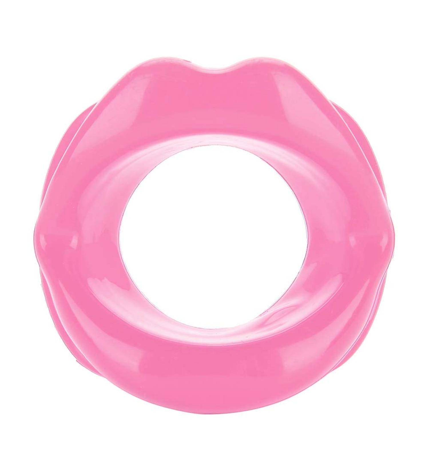 Lip Trainer Oral Exerciser Silicone Mouth Muscle Tightener and Anti-Wrinkle Tool - Pink - Buy Online on SooperMarket.com