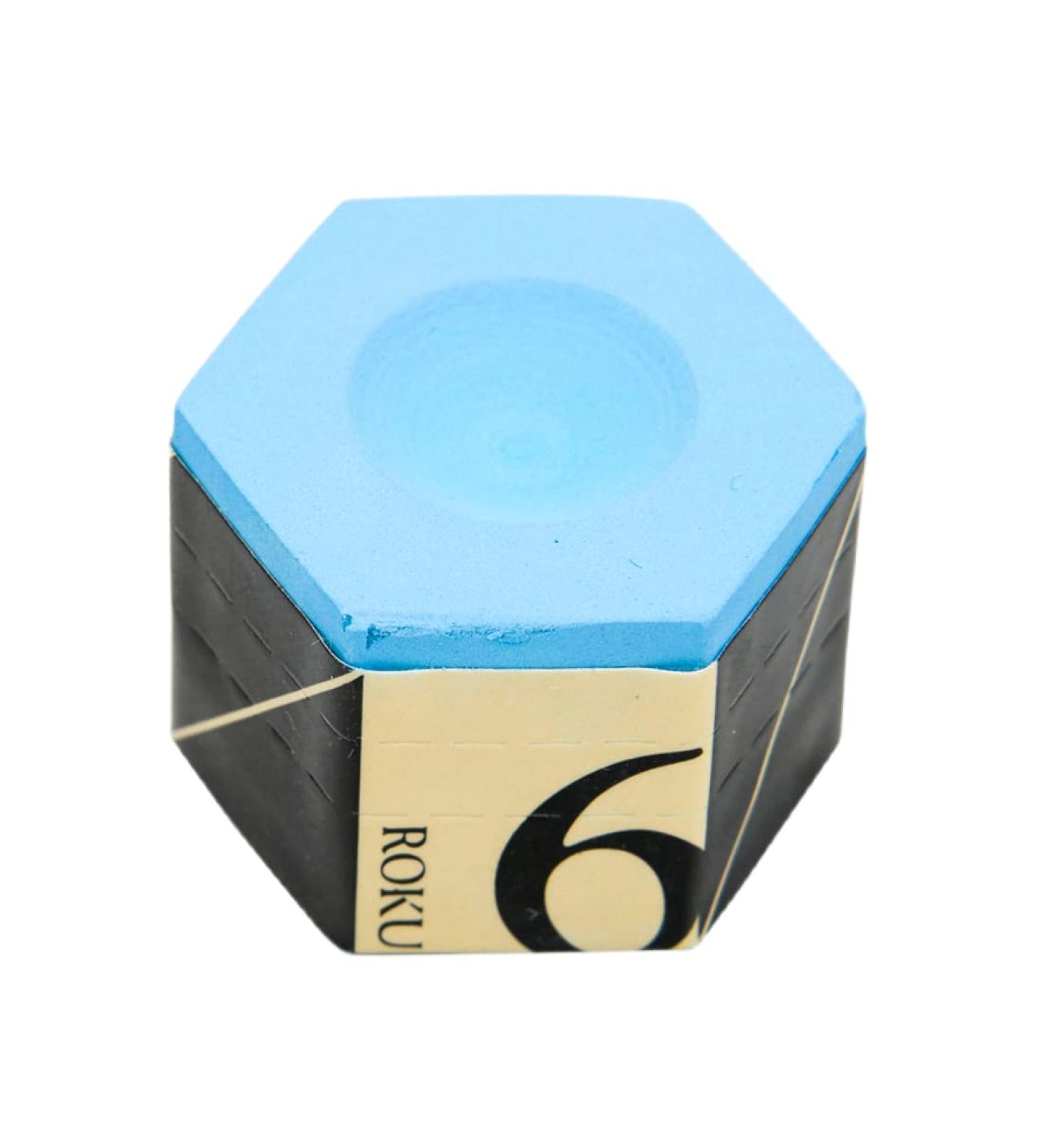 Kamui Roku Premium Light Blue Pool Carom Cue Stick Chalk - 1 Piece - Buy Online on SooperMarket.com