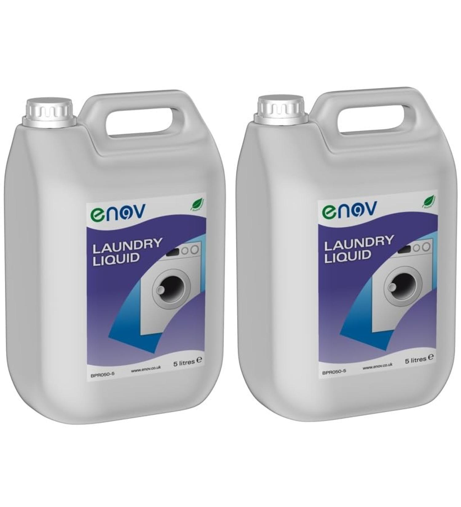 Enov L050 Non-Biological Laundry Washing Liquid 2 x 5 Litre - Buy Online on SooperMarket.com