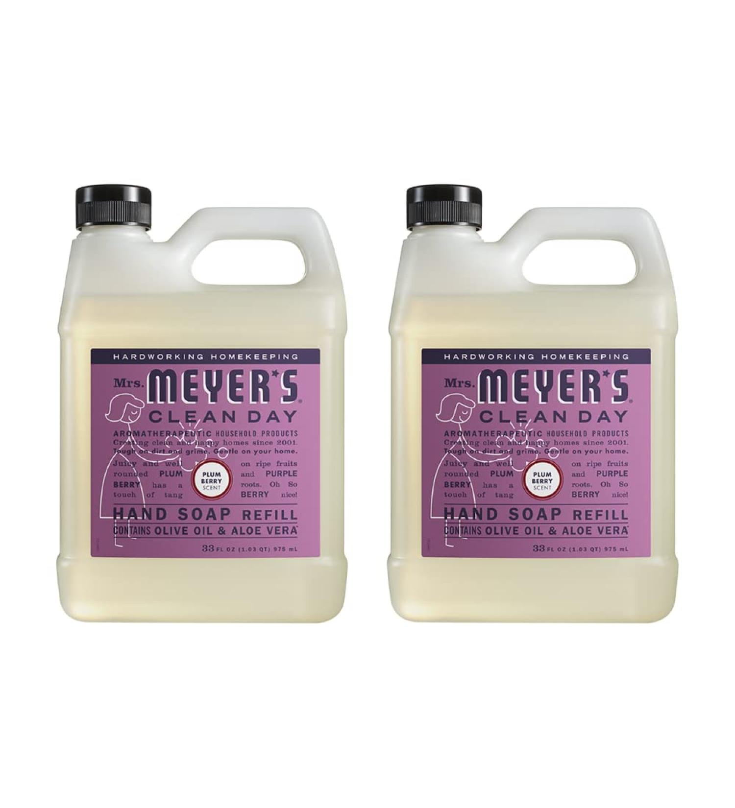 MRS. MEYER'S CLEAN DAY Plum Berry Hand Soap Refill - 33 Fl Oz (Pack of 2) - Buy Online on SooperMarket.com