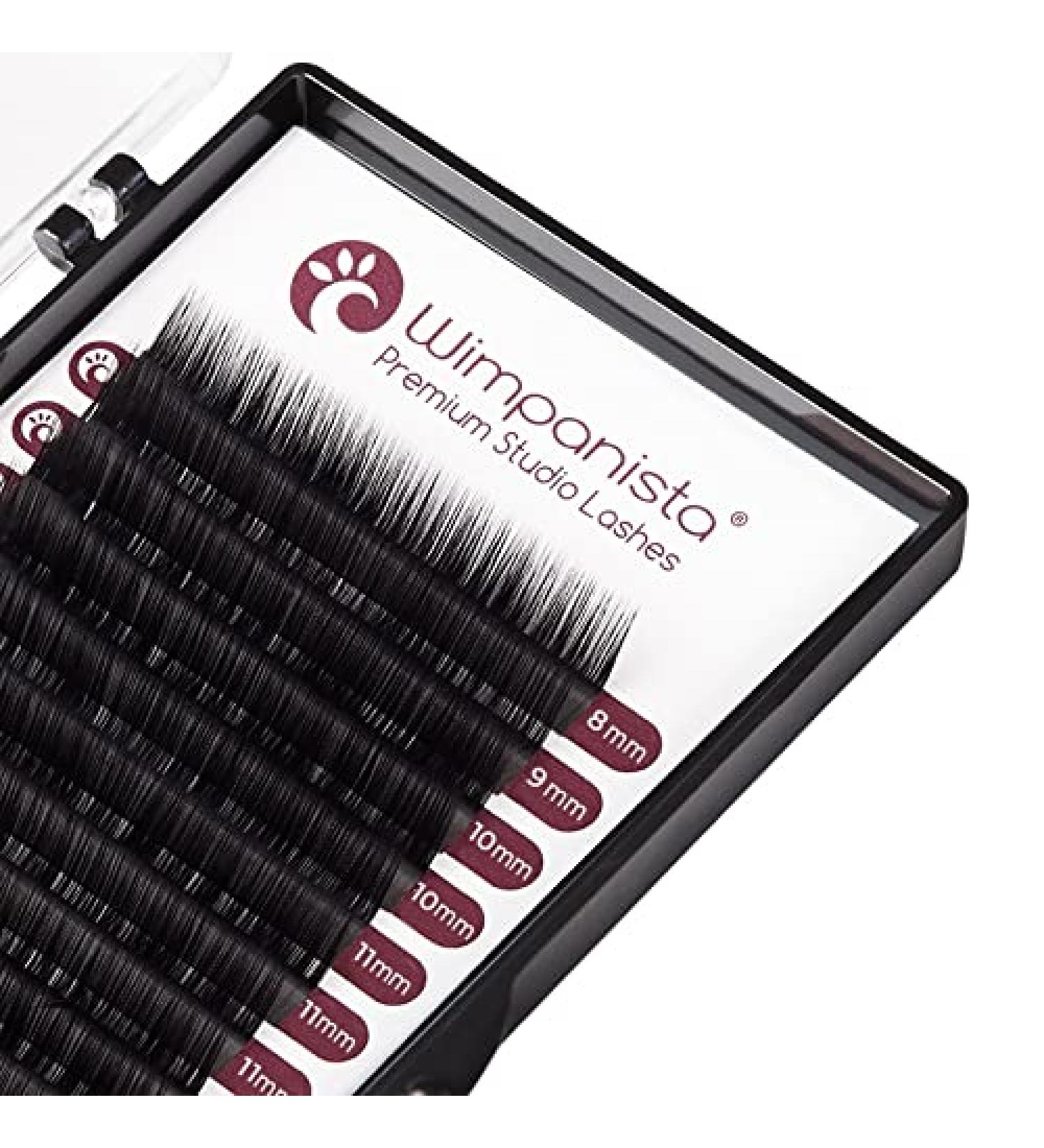 M Curl Silk Eyelashes - 0.07mm Thickness Mixed Lengths 8-14mm for Lash Extensions | International Shipping Available - Buy Online on SooperMarket.com
