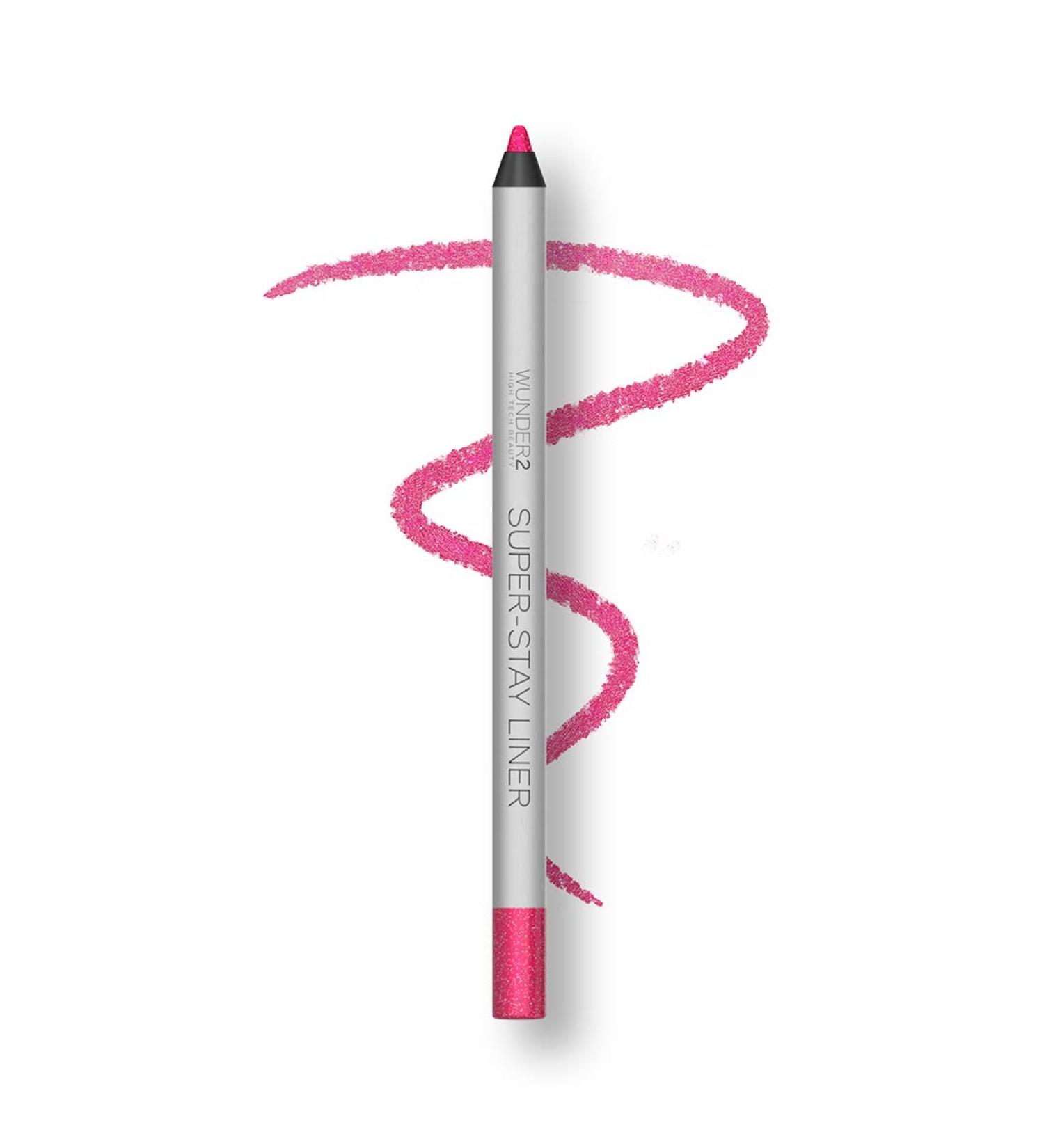 Wunder2 Super-Stay Glitter Pink Eyeliner Pencil 0.03 oz - Waterproof & Long Lasting - Buy Online on SooperMarket.com