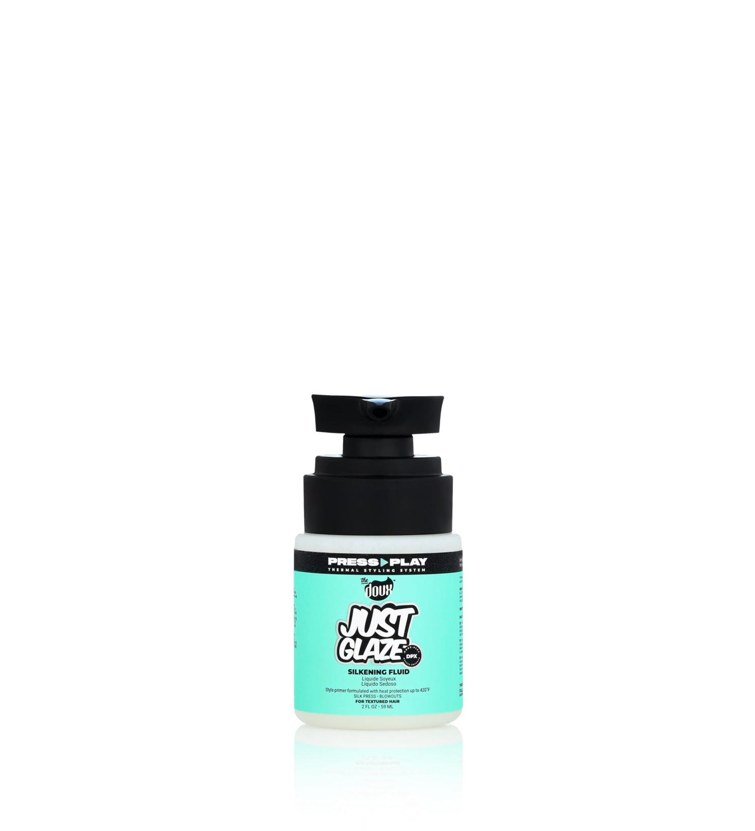 Doux JUST GLAZE Silkening Fluid - Frizz Control & Heat Protection Blowout Primer for Smooth Hair | Shop Internationally - Buy Online on SooperMarket.com