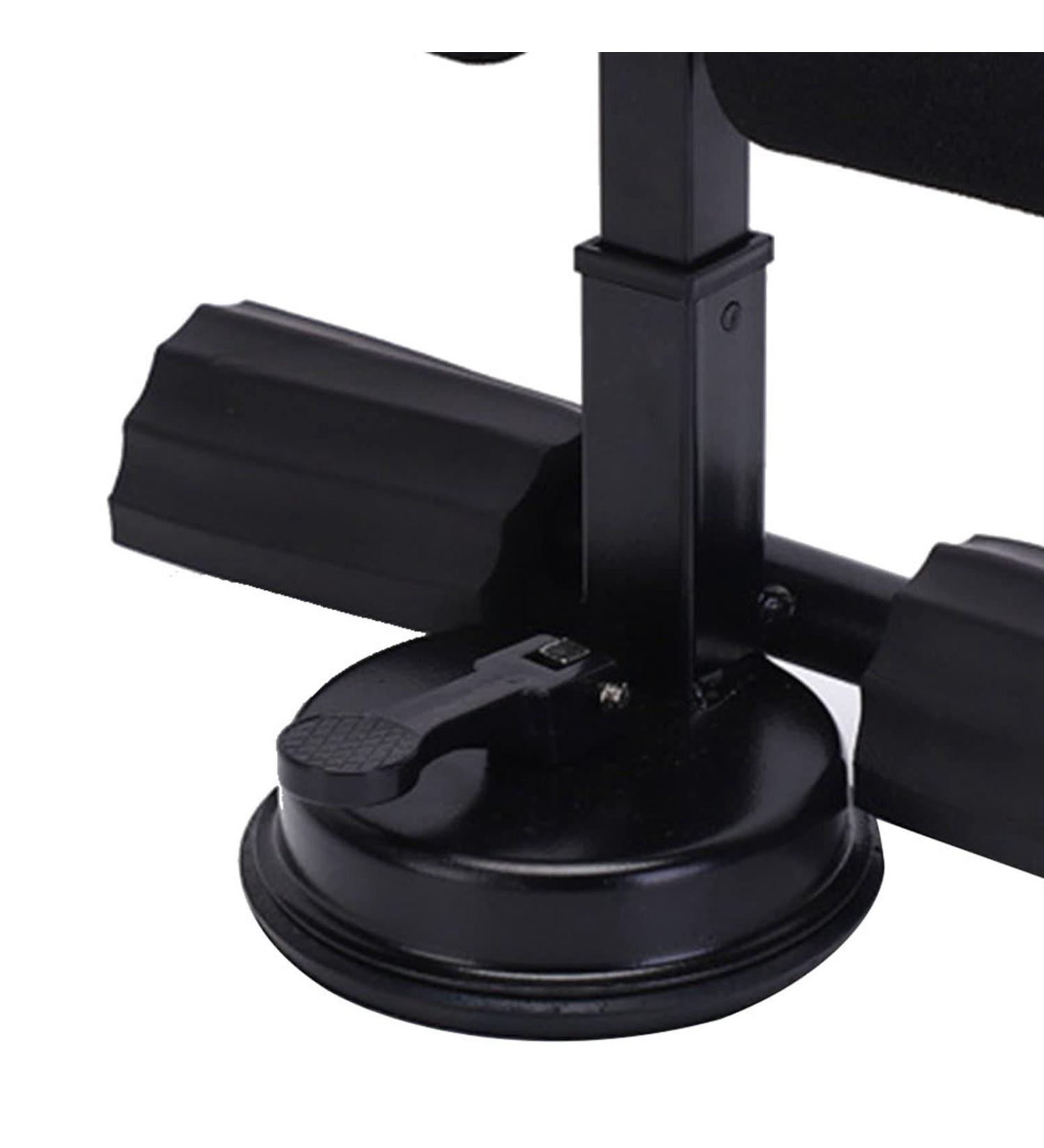 Ergonomic Design Sit Up Device Large Support Abdominal Training Device with Suction Cup Black - Buy Online on SooperMarket.com