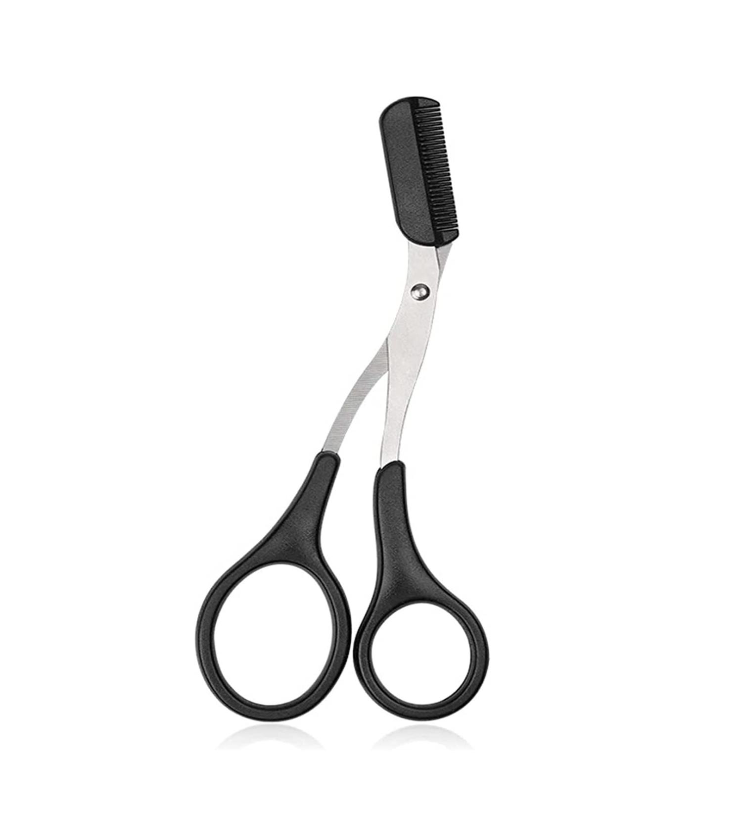 Professional Eyebrow Trimmer Scissors with Comb - Men and Women Eyebrow Shaping Tool - Buy Online on SooperMarket.com