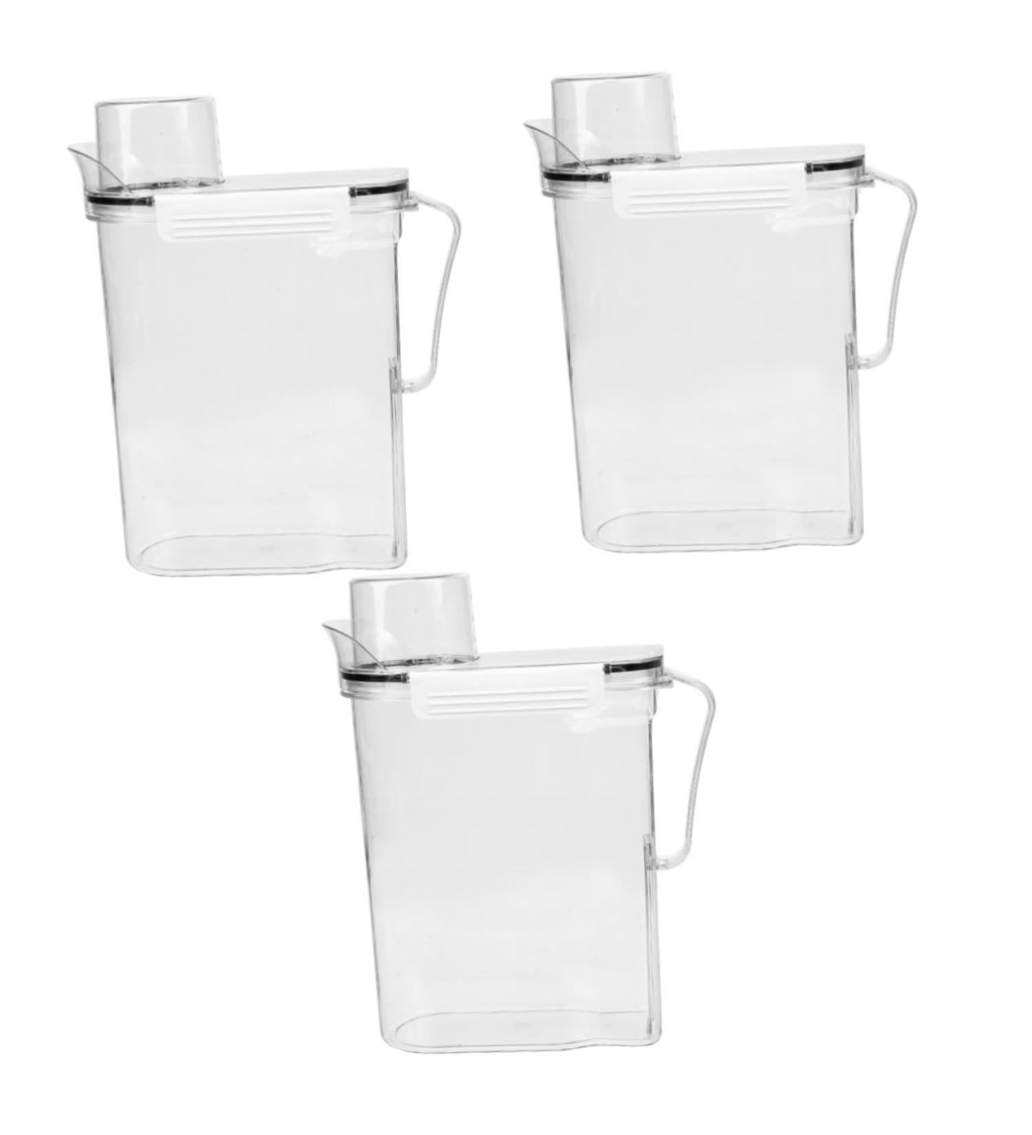 HAPINARY 3pcs Laundry Storage Box Laundry Bottle Tide Laundry Liquid Plastic Transparent - Buy Online on SooperMarket.com