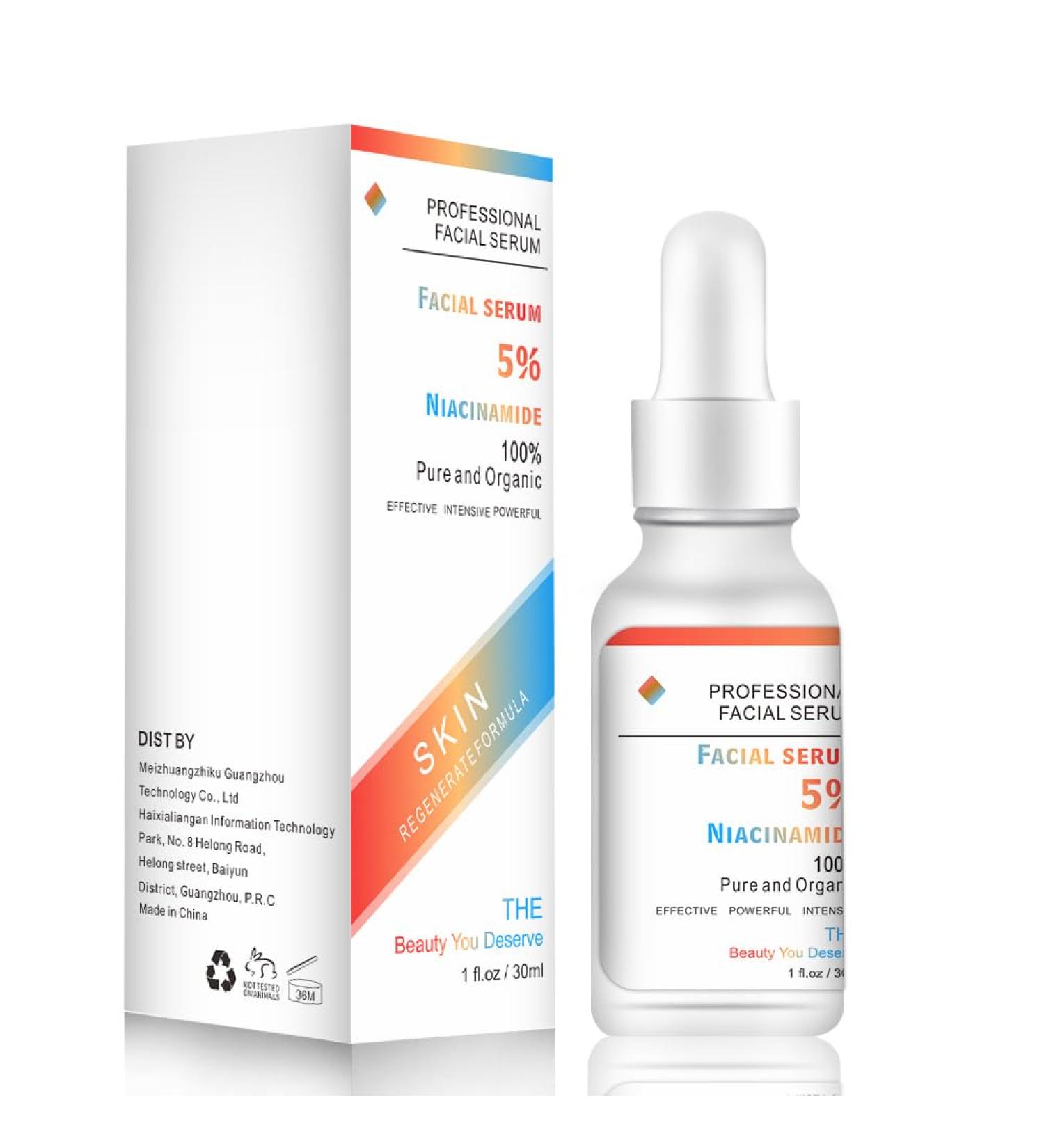 Niacinamide Serum for Face | Anti-Aging with 5% Niacinamide & Hyaluronic Acid | Moisturizing Brightening Reduces Dark Spots & Fine Lines - 1oz - Buy Online on SooperMarket.com
