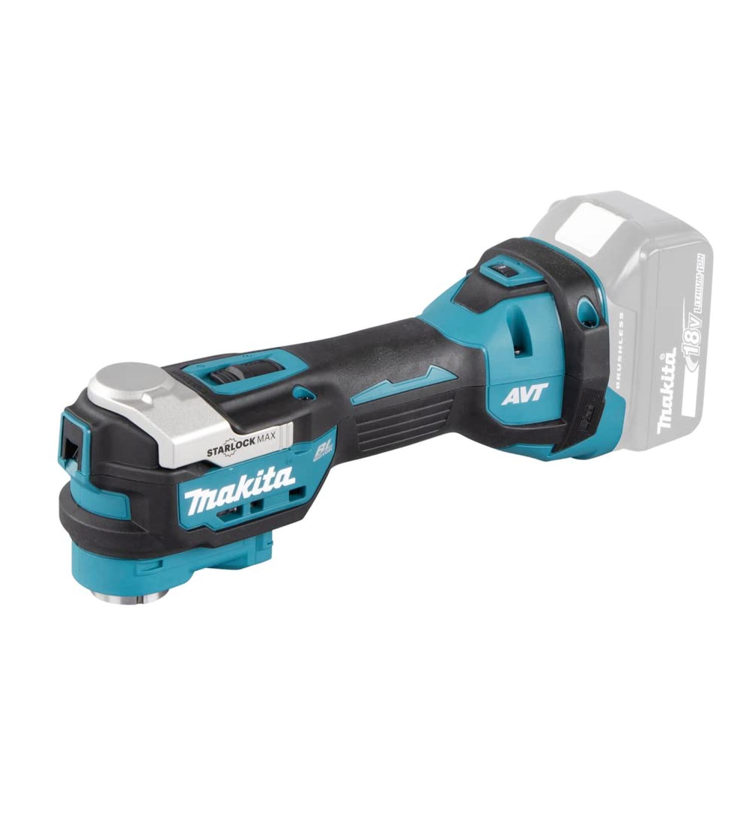 Makita DTM52Z Li-ion LXT Brushless Multi-Tool - Batteries and Charger Not Included Blue 18 V Angled - Buy Online on SooperMarket.com