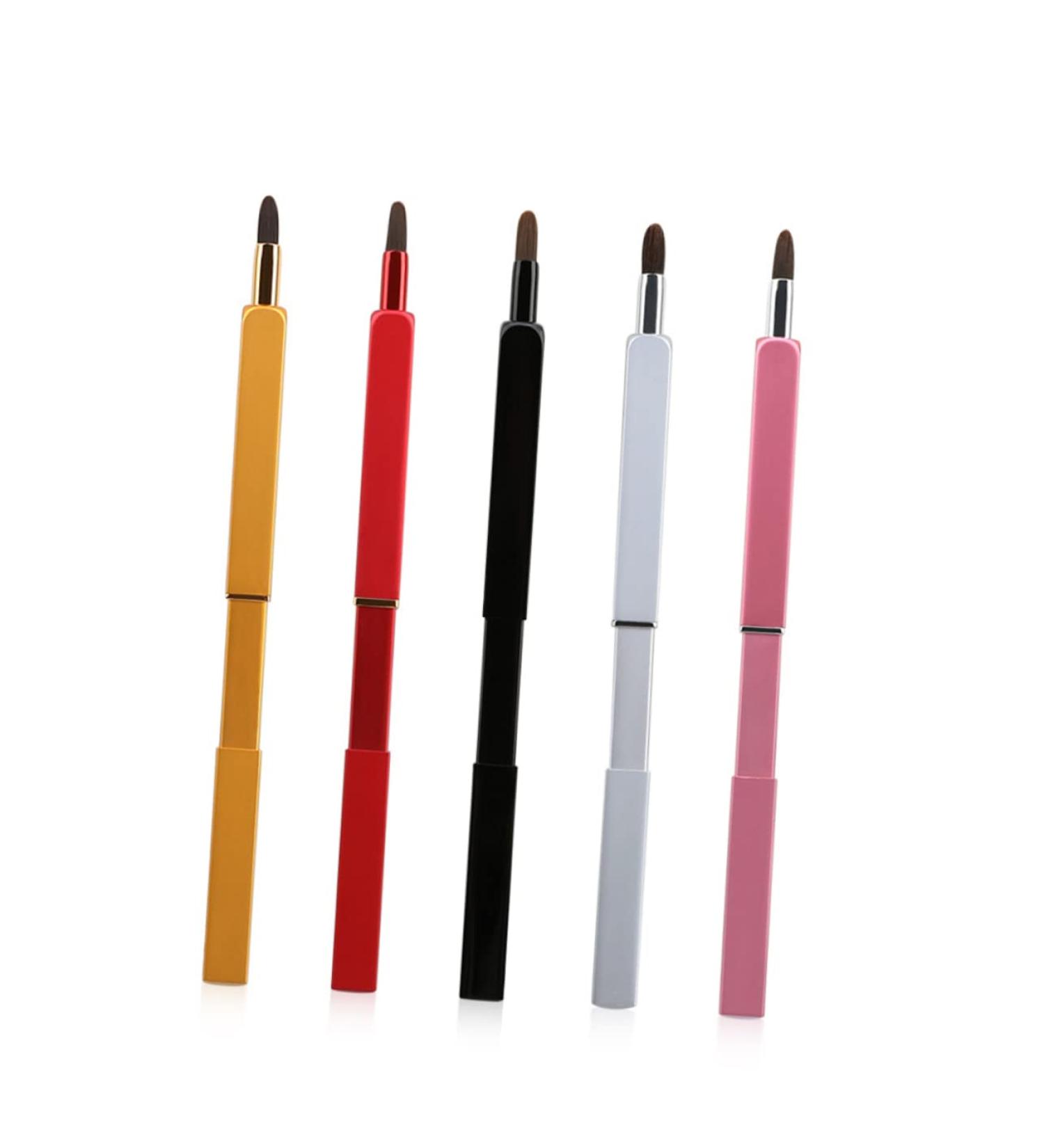 Didiseaon Travel Lip Brush Cosmetics Lip Brush Retractable Lip Brush Lip Brush Applicator Lipstick Brush Lipstick Applicator Makeup Lip Brush Makeup Brush Tool Red Earth Tones 9.3*1cm Red - Buy Online on SooperMarket.com