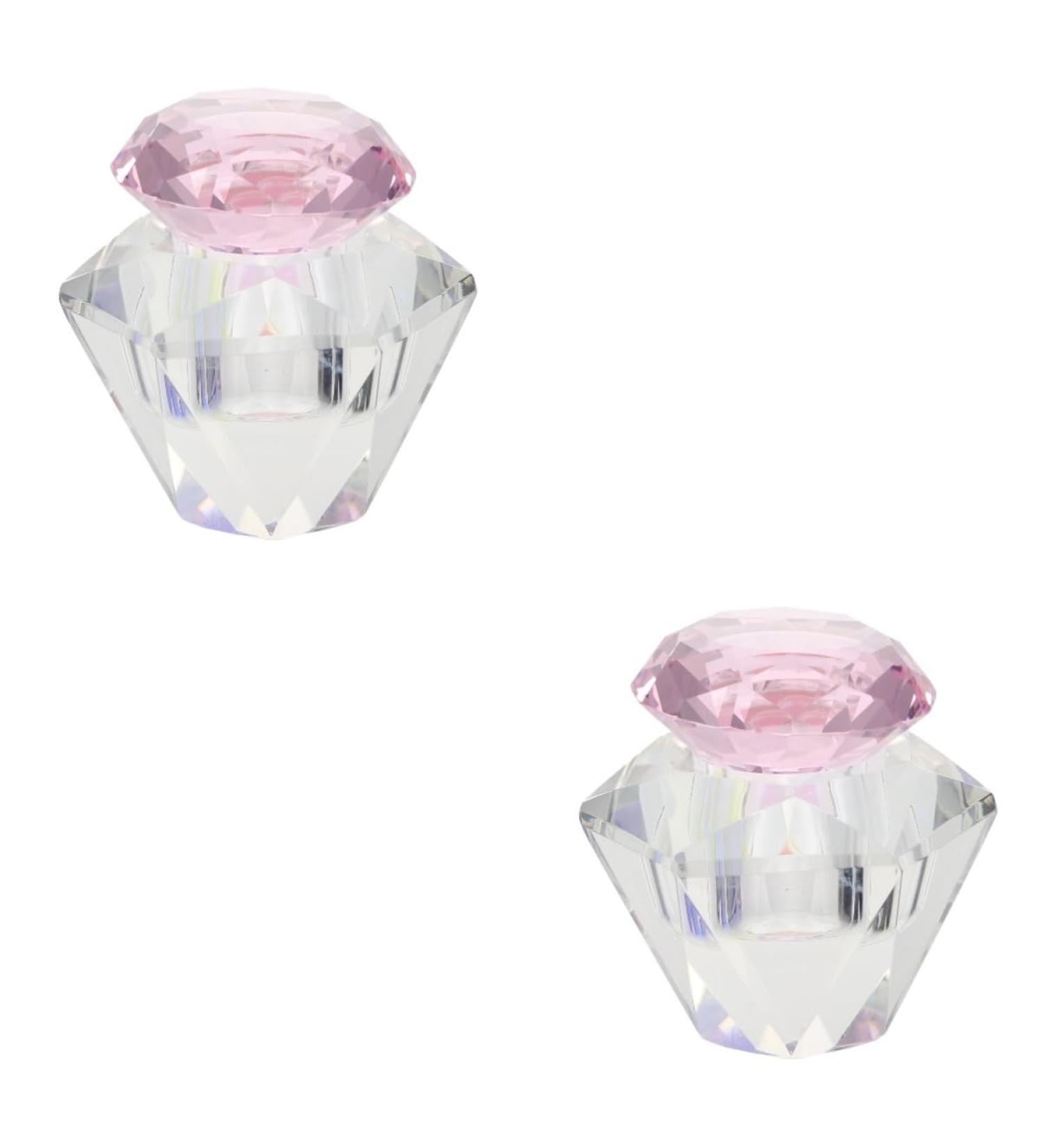 FRCOLOR Glass Nail Dish acrylic dappen dappen flower dappen Mixing Cups Glass Dappen Dish 5.5x5.5cmx2pcs Pinkx2pcs - Buy Online on SooperMarket.com