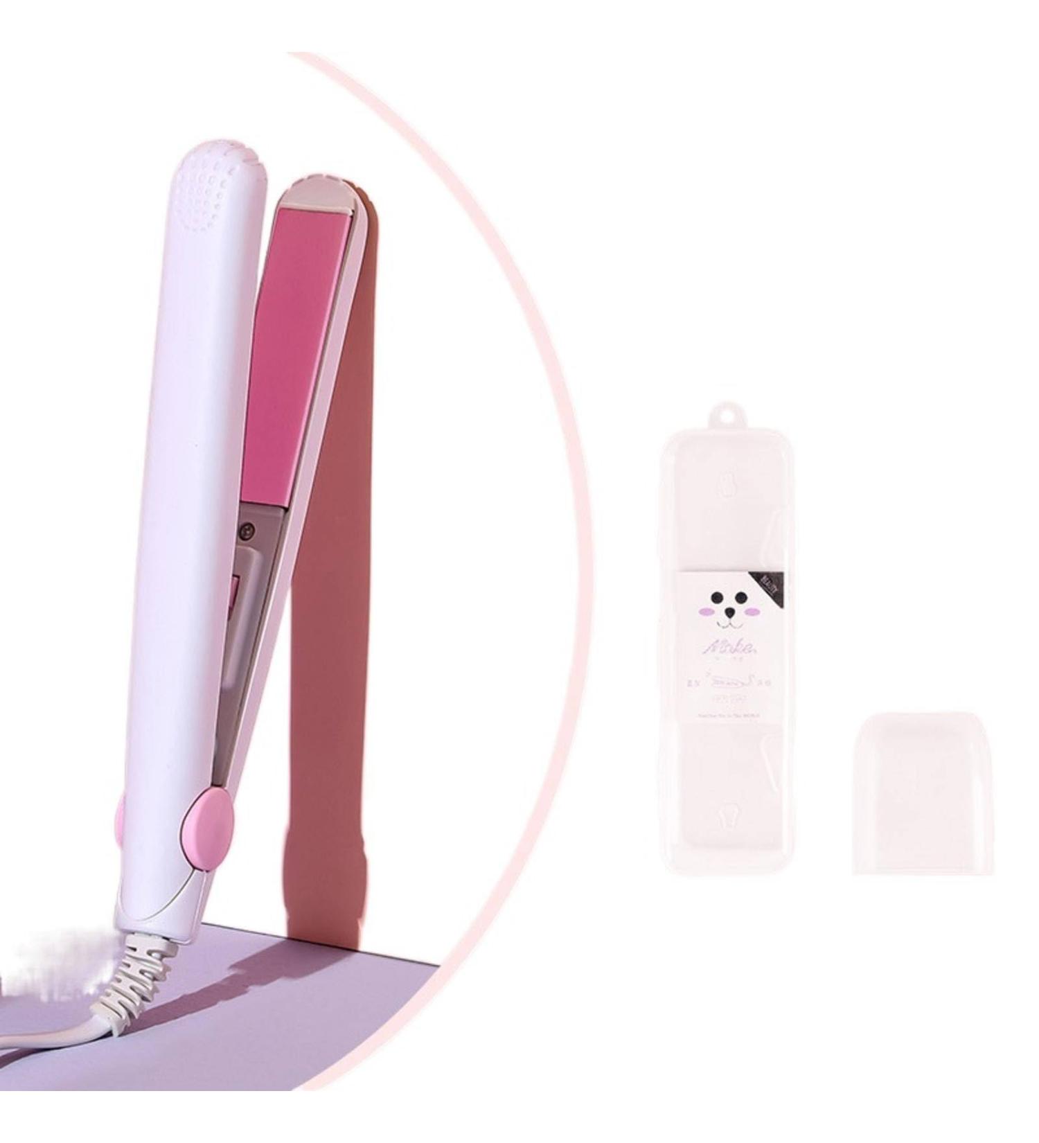 Mini Hair Curler & Straightener 2 in 1 - Dual-Use Bangs Styling Tool for Effortless Curls & Sleek Hair - Buy Online on SooperMarket.com