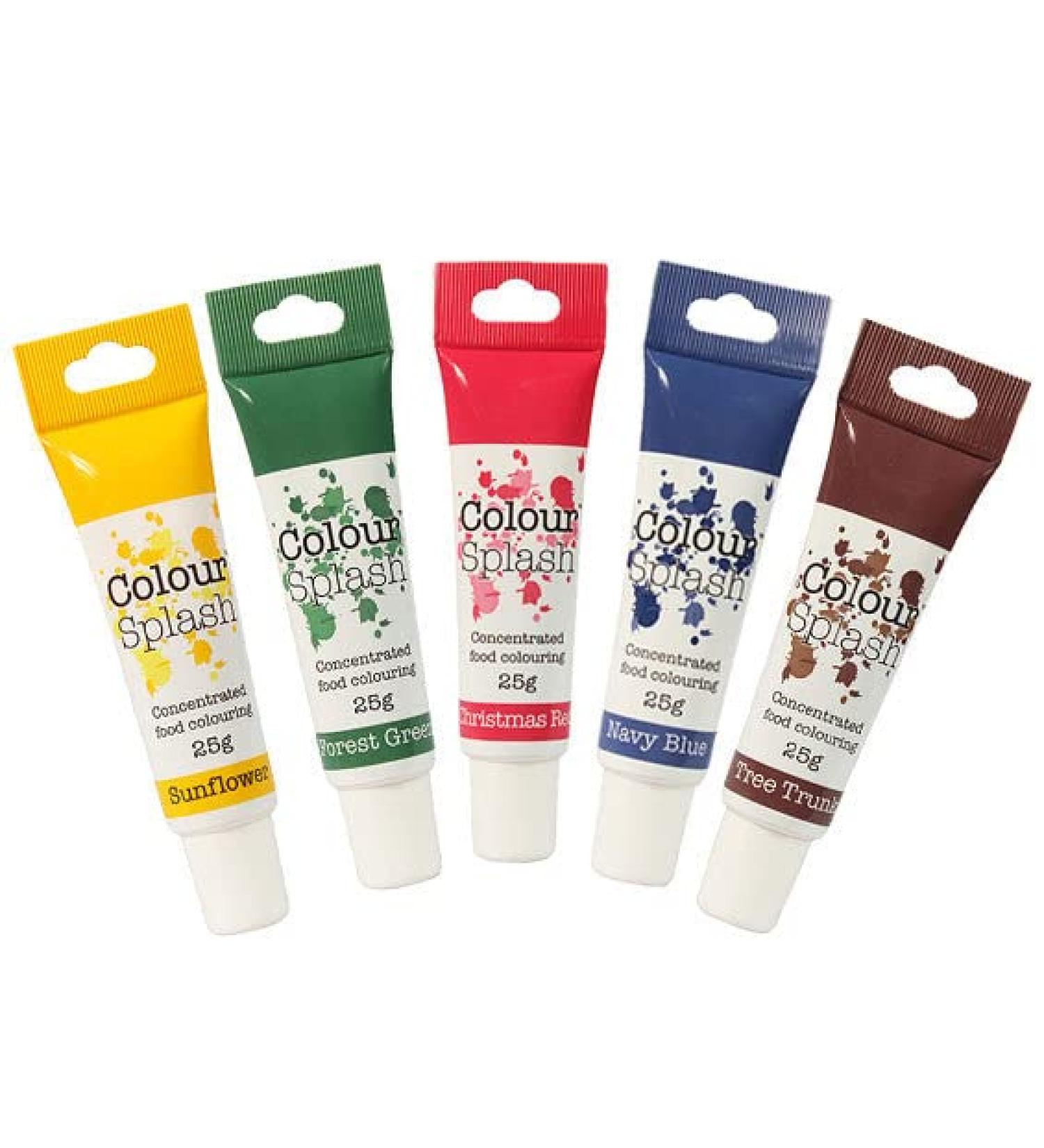 Christmas Food Colouring Gel Set - 5 Pack