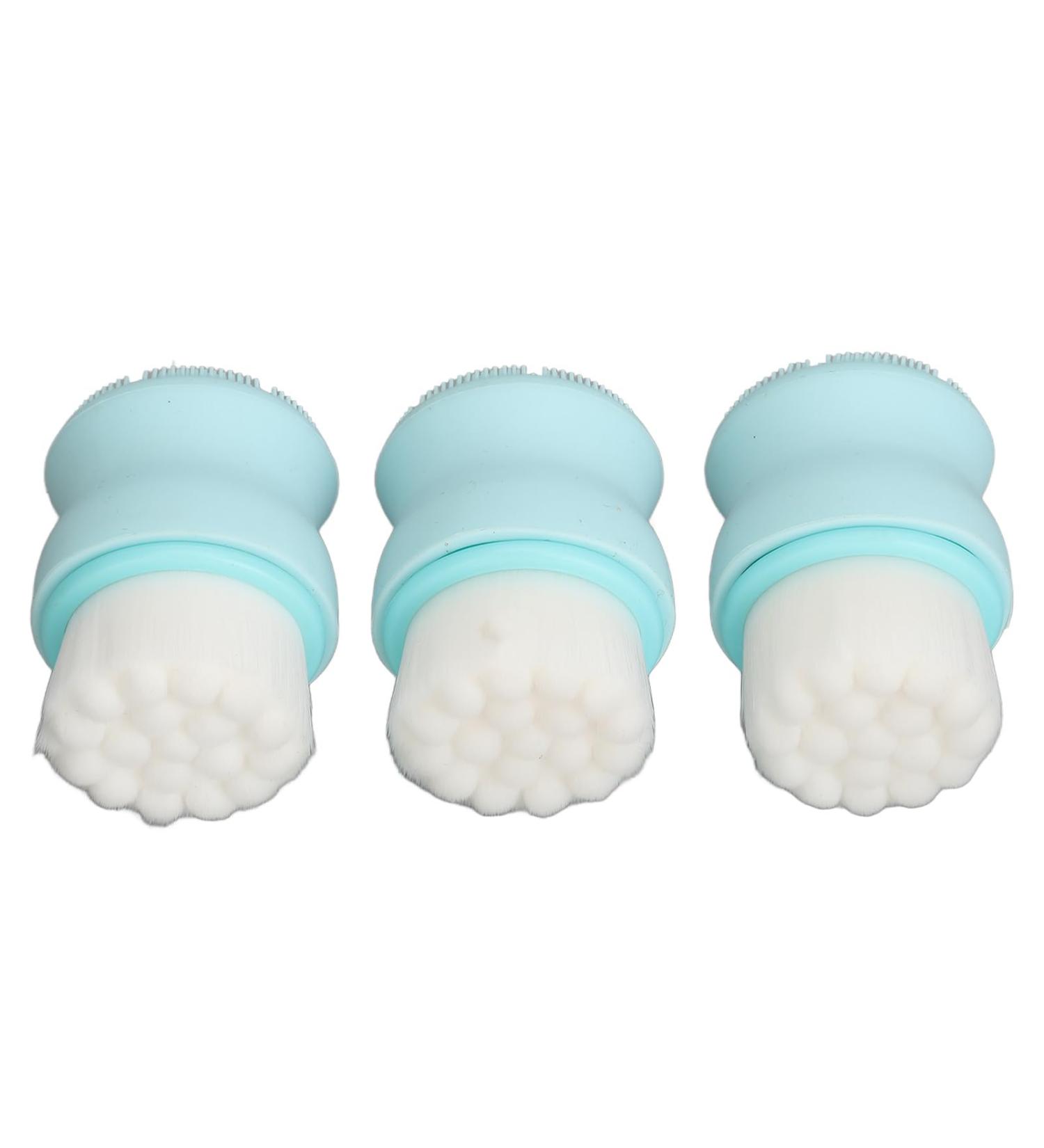Deep Cleansing Dual Face Brush | Blackhead Removal & Exfoliating Massage Tool | Silicone | Travel-Friendly Beauty Essential - Buy Online on SooperMarket.com