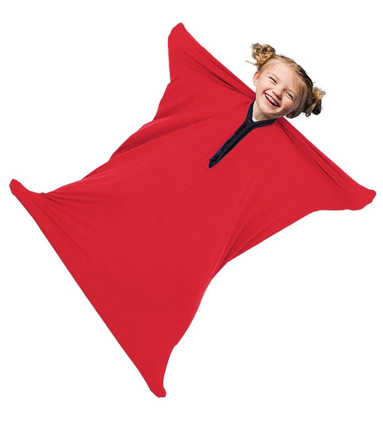 Sensory Sock Premium Updated Version - Red, Size Large - Ages 3-18 - For ASD Children & Adults with Sensory Processing Disorders - Buy Online on SooperMarket.com