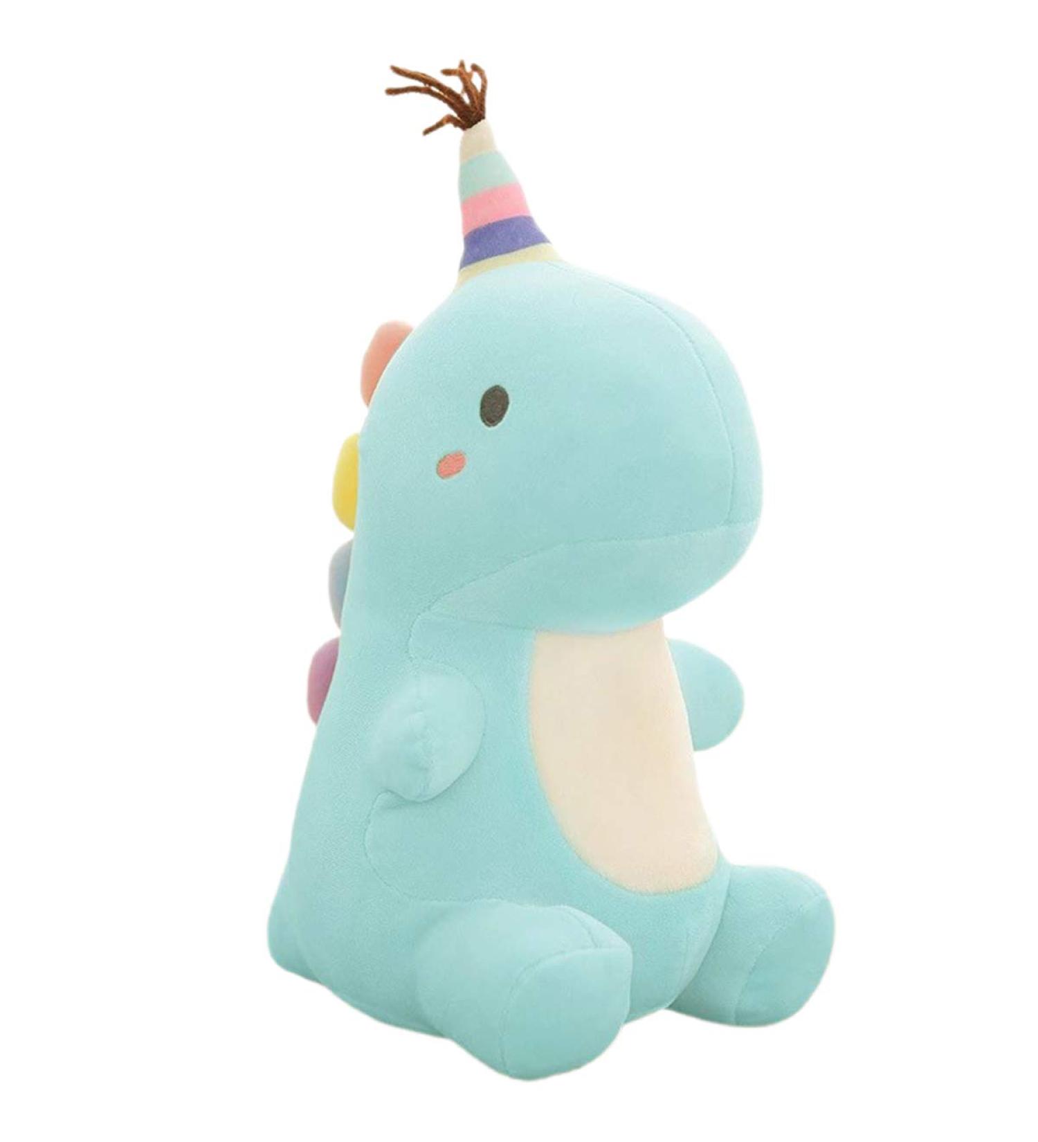 Cartoon Dinosaur Plush Doll: Cute Stuffed Animal Toy Pillow for Kids & Adults (Blue 15cm x 23cm) - Buy Online on SooperMarket.com