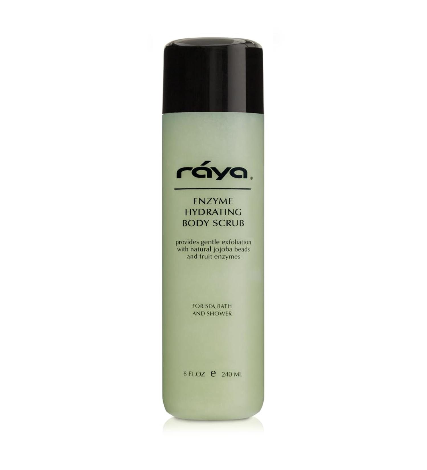 RAYA Enzyme Hydrating Body Scrub 8 oz - Cucumber Scent | Gentle Exfoliating Body Scrub with Seaweed & Jojoba Beads - Buy Online on SooperMarket.com