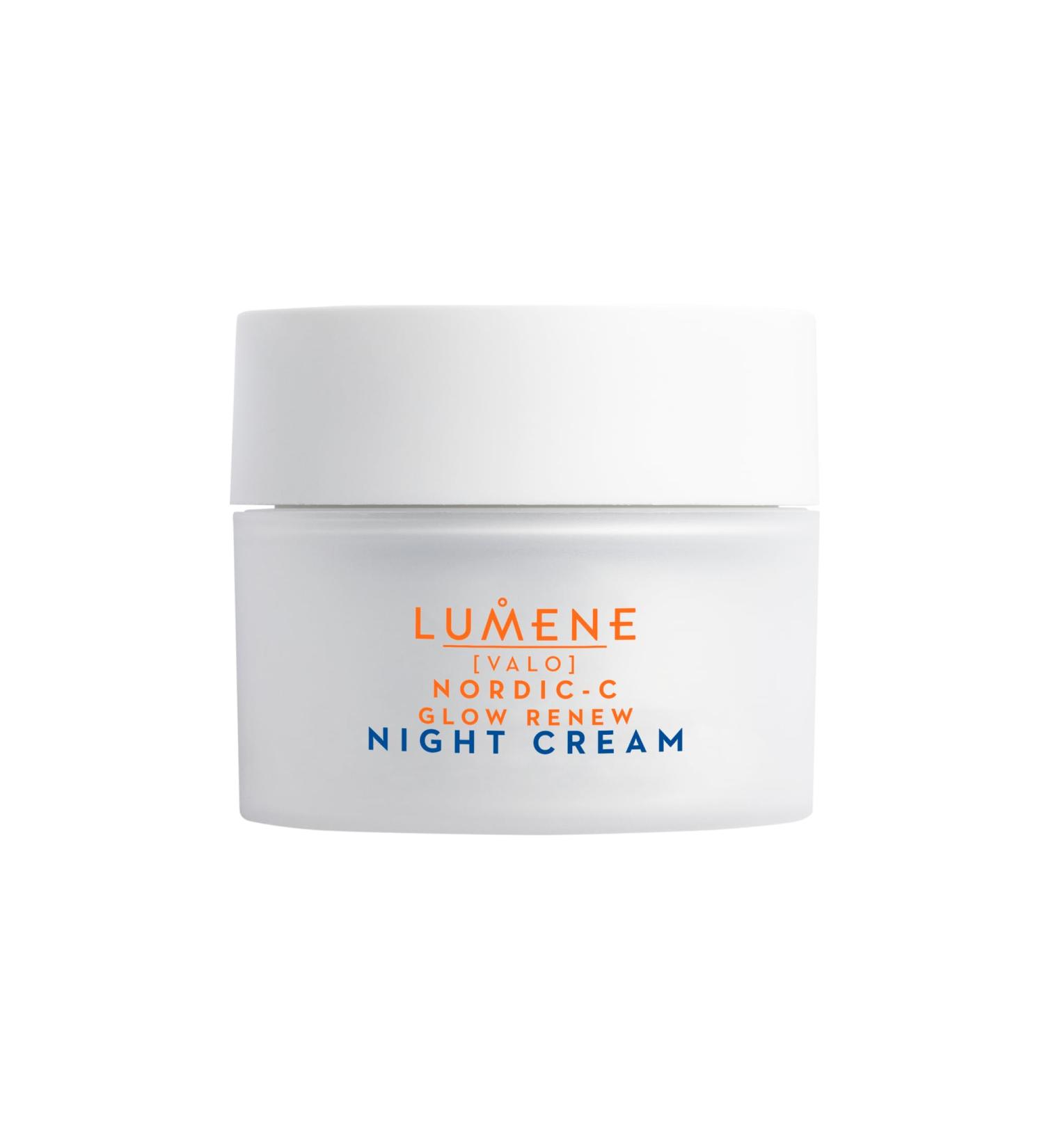 Lumene Nordic-C VALO Vitamin C Glow Renew Night Cream 50ml - Overnight Bright Sleeping Cream New Improved Formulation NEW IMPROVED FORMULA Night Cream - Buy Online on SooperMarket.com
