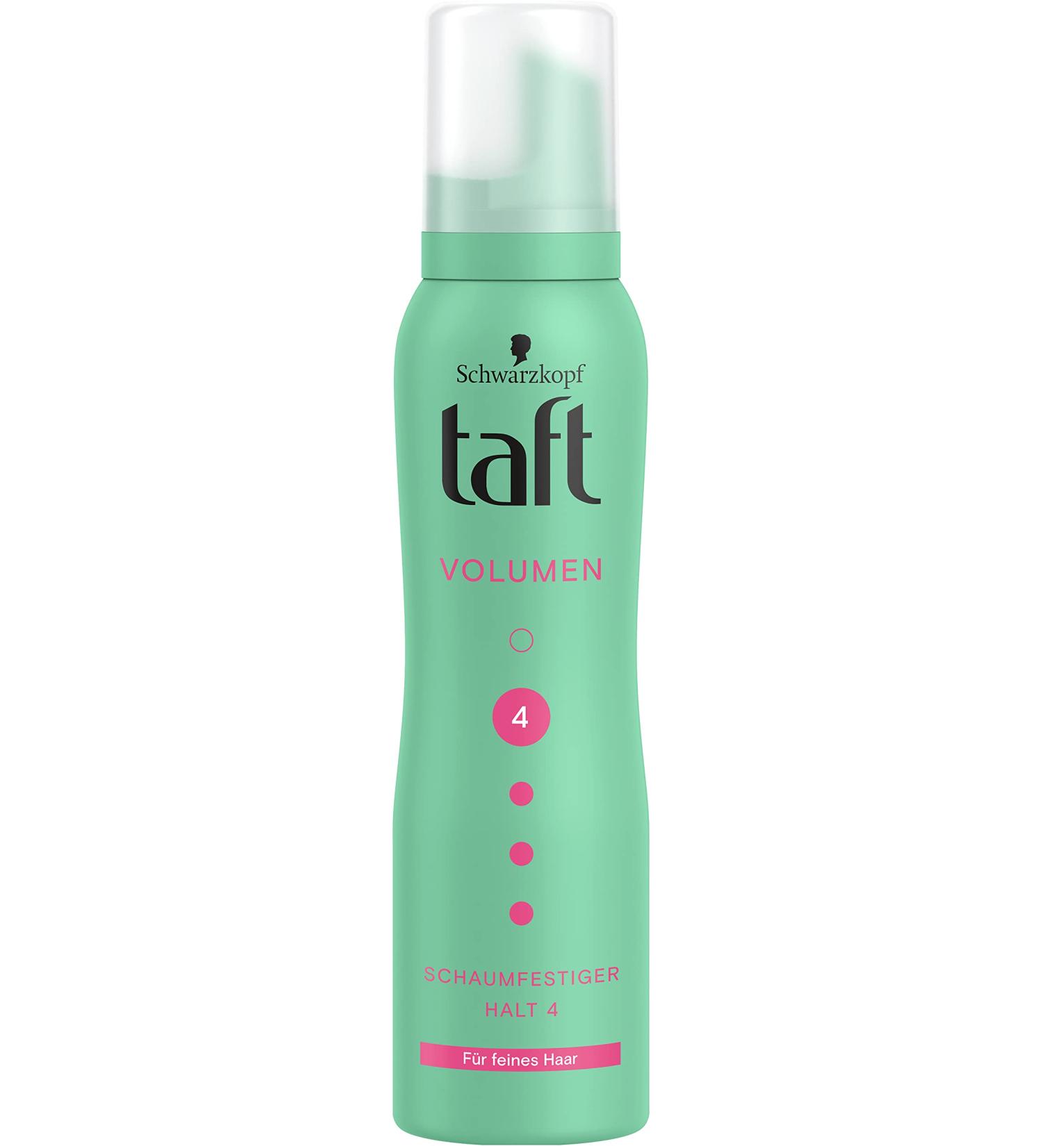 Taft Mousse Volume for Fine Hair (150 ml) Hold Level 4 Hair Mousse for Volume and Strong Hold Hair Styling with 24 Hours Long-Lasting Hold Vegan Formula - Buy Online on SooperMarket.com