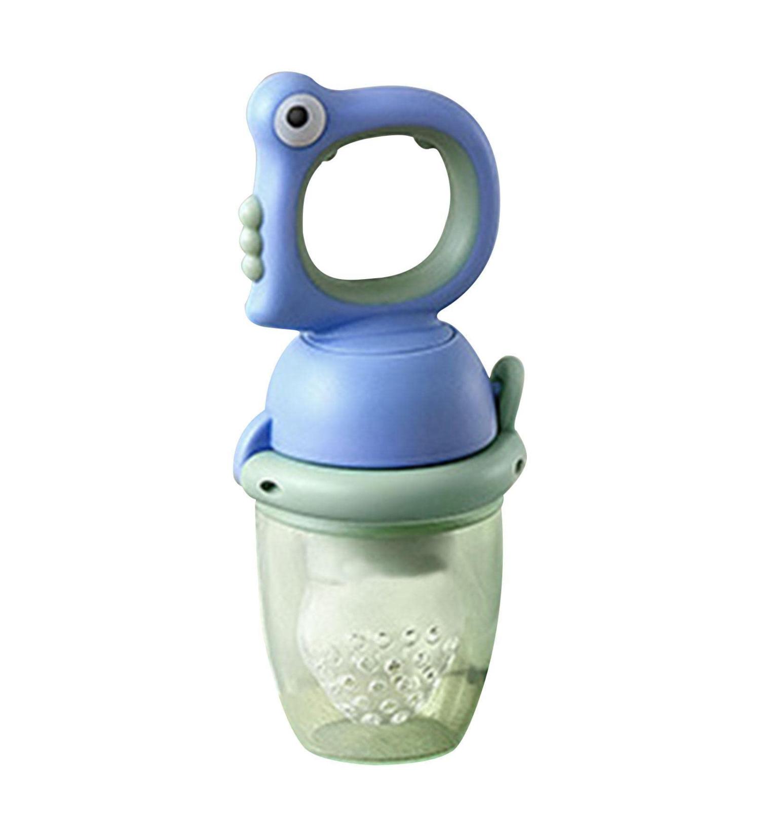 Bexdug Fresh Food Dispenser for Babies | Ultraicide Silicone Baby Food Pacifier - Safe & Healthy Nibble Feed for Toddlers & Newborns - Blue - Buy Online on SooperMarket.com