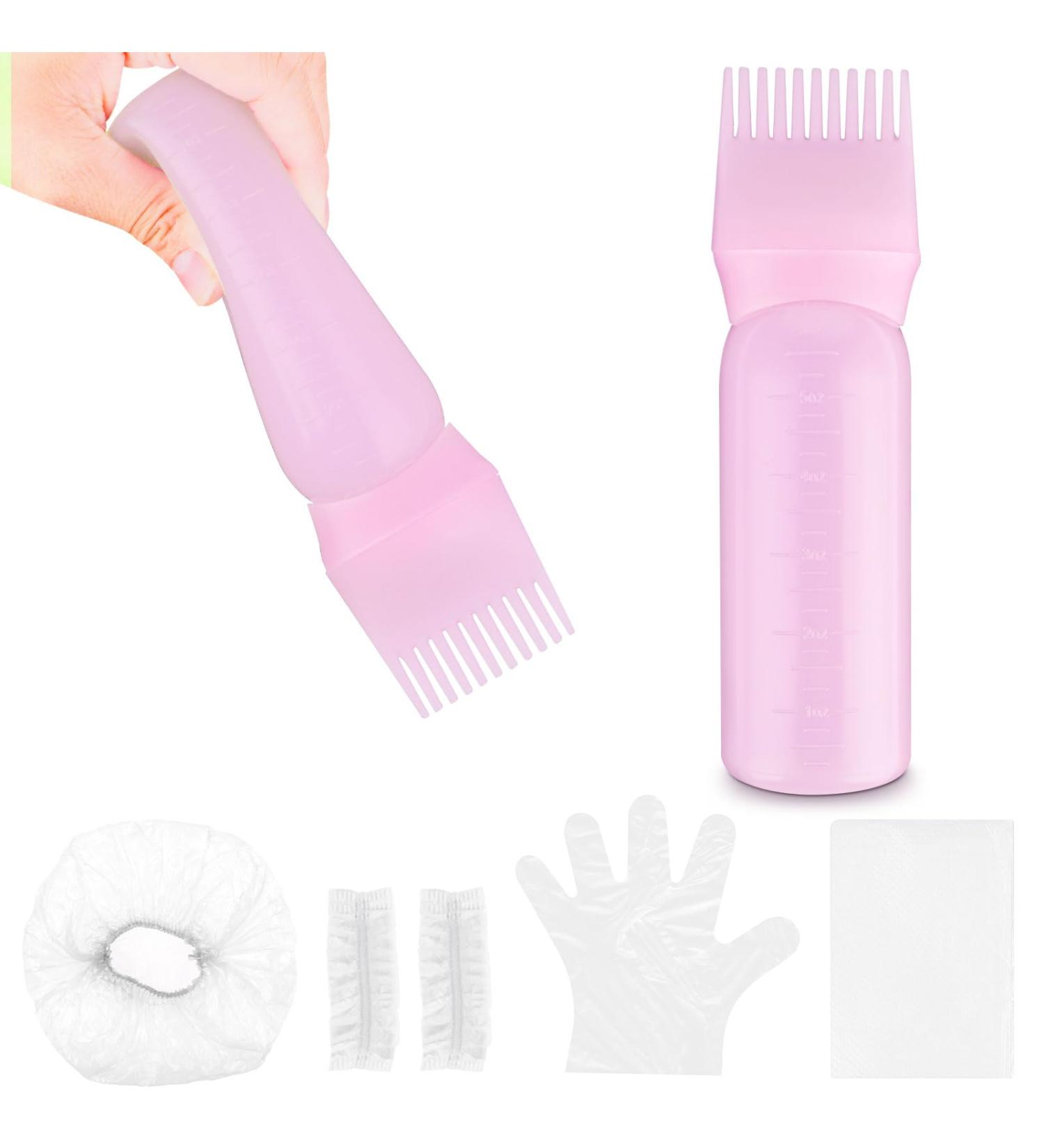Root Comb Applicator Bottle Brush 6oz - Hair Dye & Scalp Treatment Tool (Pink) - Buy Online on SooperMarket.com