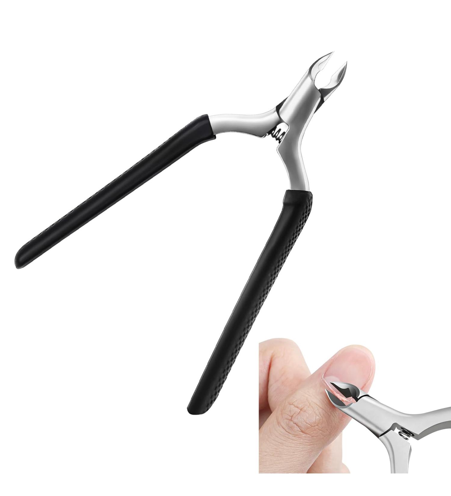 DHWEKU Professional Cuticle Nippers Sharp Cuticle Remover Cuticle Nippers Made of Stainless Steel with Non-Slip Handle for Precise Removal of Excess Cuticles Cuticle Scissors for Nail and Toenail - Buy Online on SooperMarket.com