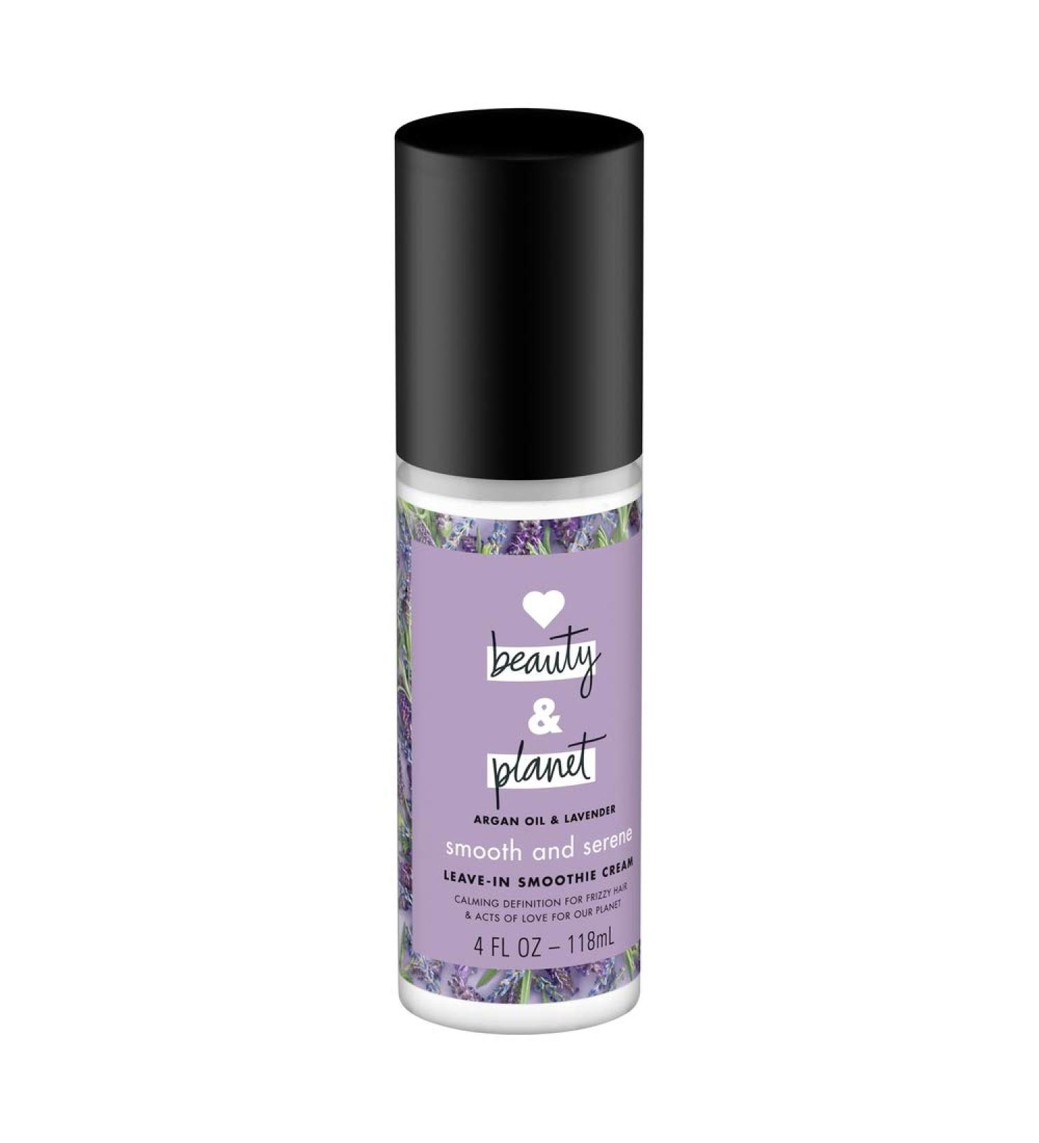 Love Beauty Planet Smooth & Serene Argan Oil & Lavender Leave-in Smoothie Cream 4 fl oz (Pack of 2)