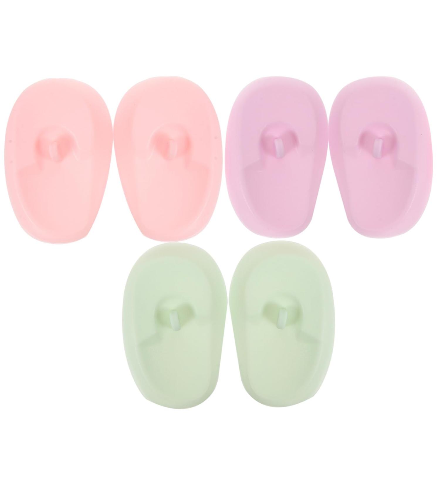 Anneome 3 Pairs Silicone Earmuffs Hair Coloring Earmuffs Heat Protection Ear Covers for Showering Ear Protectors Ear Caps for Hair Dryer Hair Dye Ear Cover Caps Ear Cover for Dyeing - Buy Online on SooperMarket.com