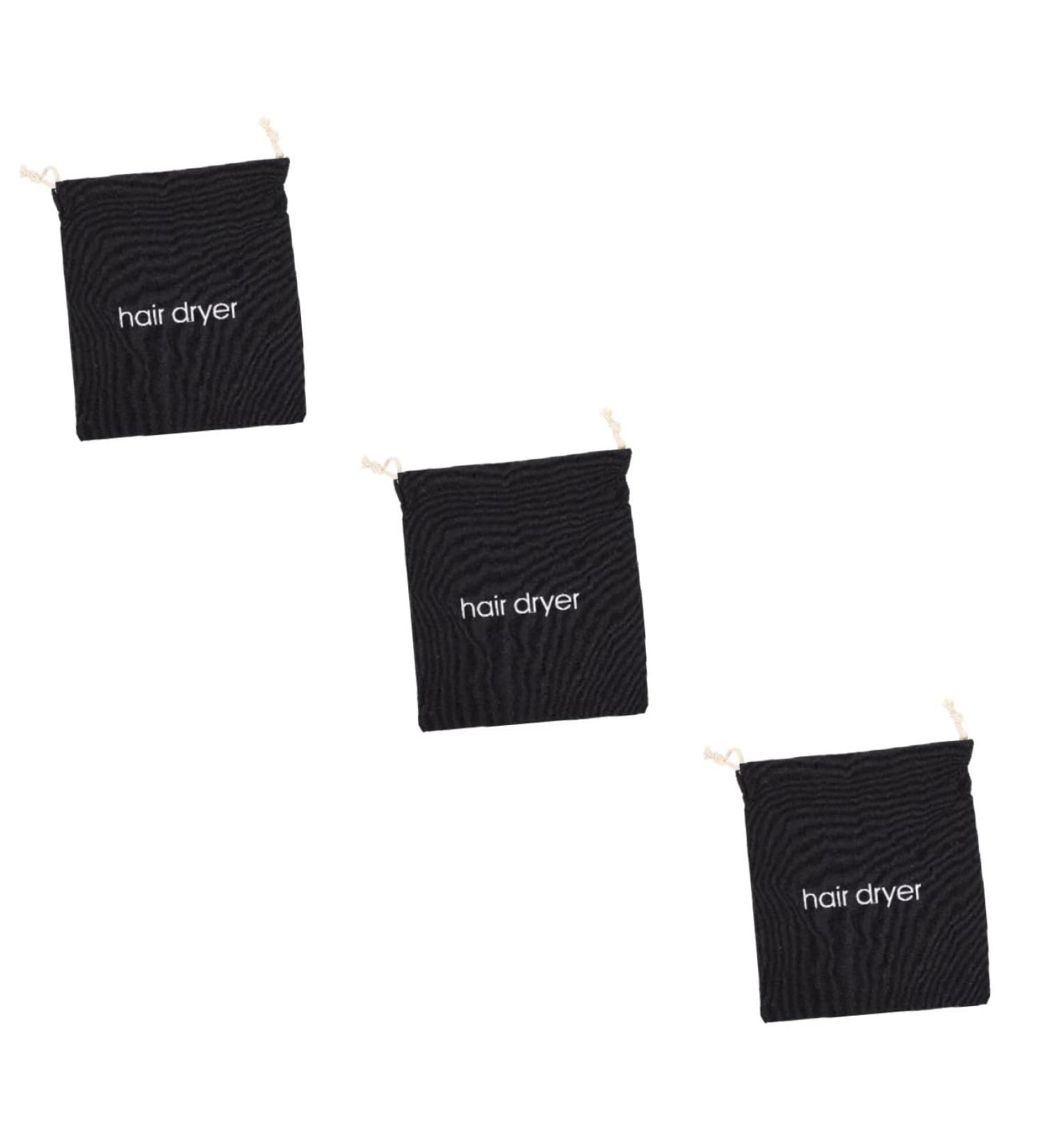BELLIFFY 3pcs Hair Dryer Storage Bag Heat Resistant Hair Dryer Bag Hairdressing Canvas Cosmetic Bag Fabric - Buy Online on SooperMarket.com