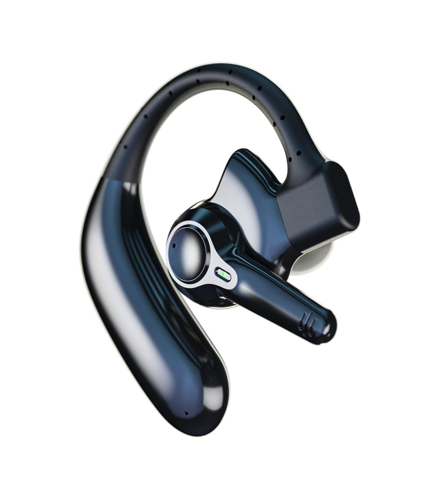 emotal Dual-Mic AI Noise Cancelling Bluetooth Headset | 10 Days Standby | 30Hrs HD Talktime | IPX6 Waterproof & Ultralight | Ideal for Driving/Truckers/Business | EM-BT01 - Buy Online on SooperMarket.com