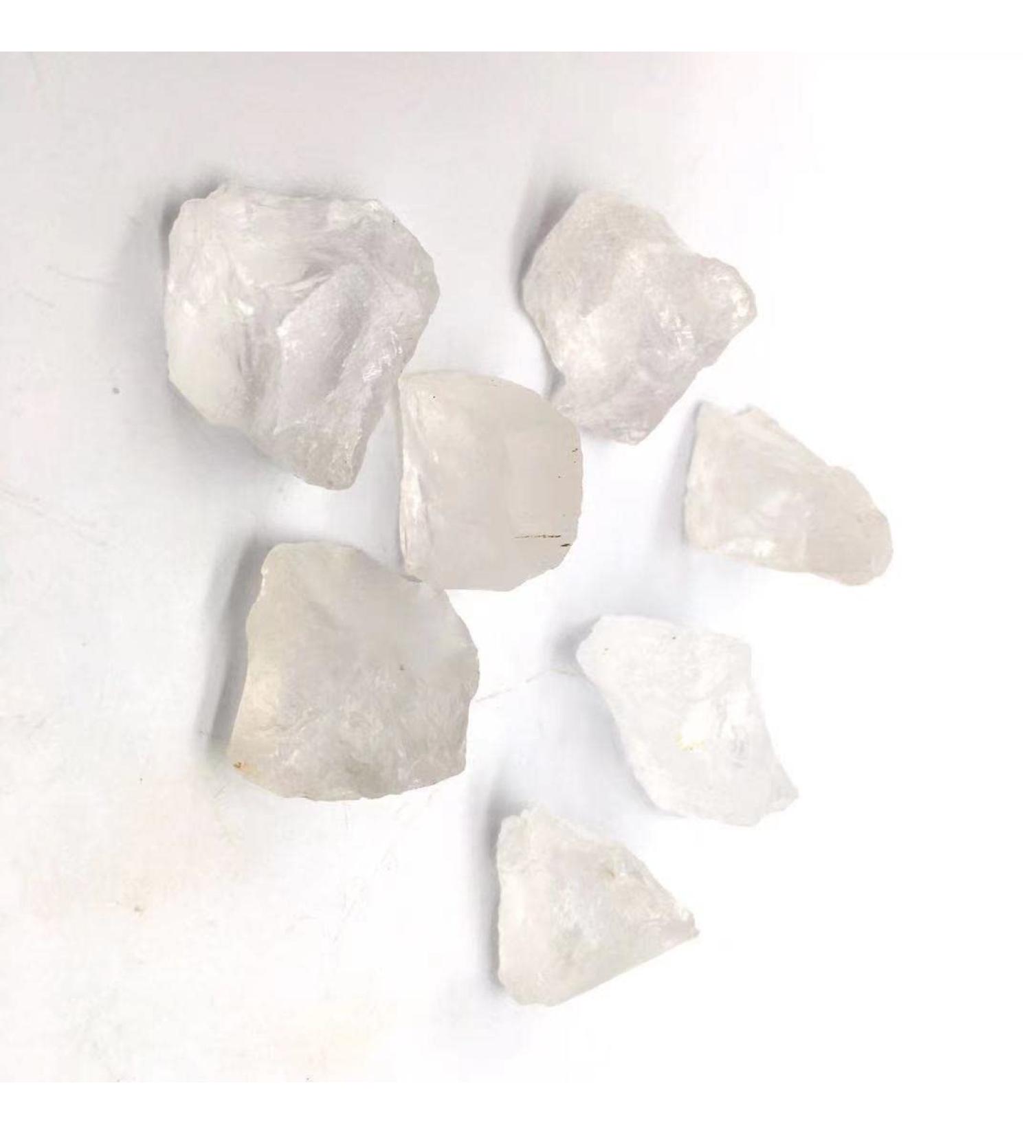 Natural Crystals and Stones 3pc Natrual Clear Quartz Crystal Raw Rock Polishing Stone for Reiki for Decoration kaixun - Buy Online on SooperMarket.com