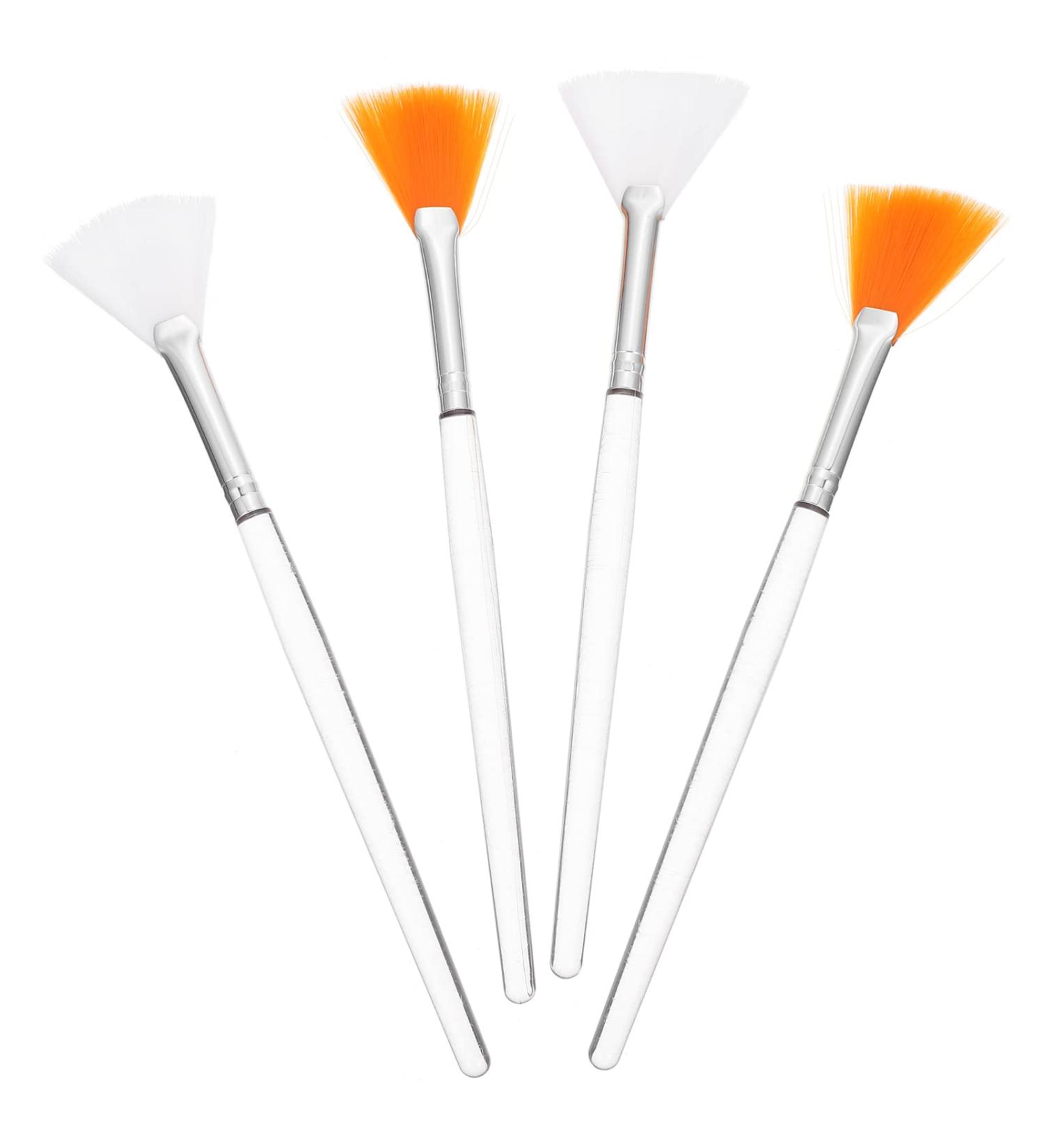 STAHAD 4pcs Mask Brush Powder Applicator Gel Mask Flat Heads Fan for Facials Cosmetic Cream - Buy Online on SooperMarket.com