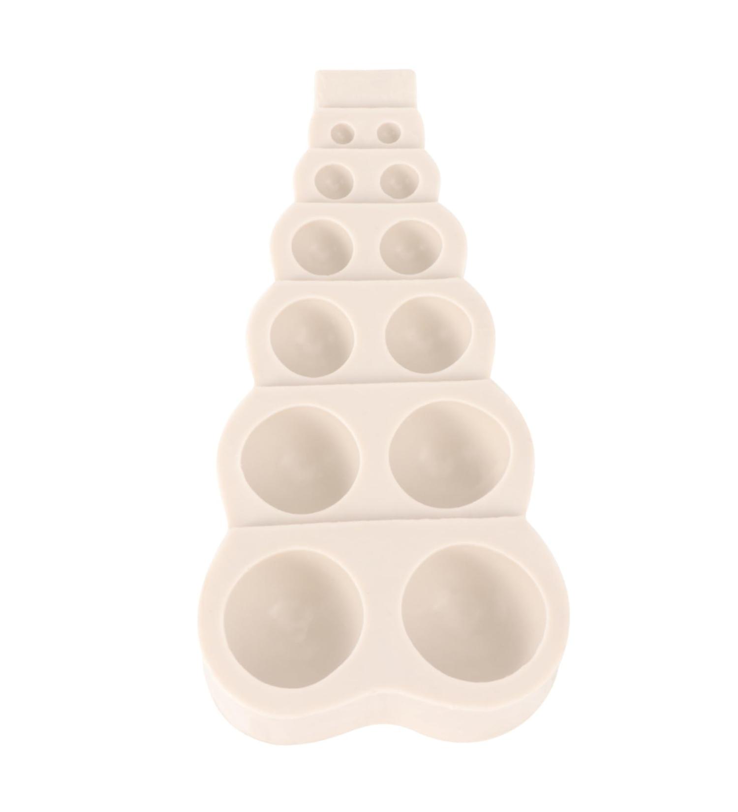 1pc Hemisphere Mold Bubble Decorations DIY Chocolate Mold Christmas Cake Mold Molde para Pastel Cake Baking Molds for Resin Chocolate Making Mold Maker Silica Gel Small Beads Round Light Grey 15.1x6.9cm - Buy Online on SooperMarket.com