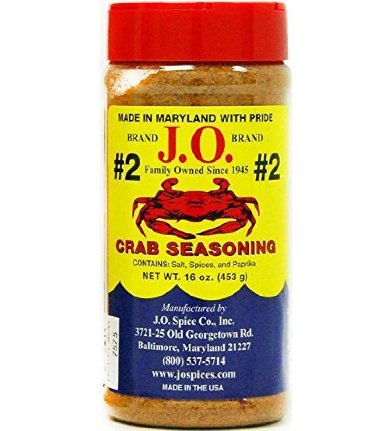 J.O. Crab Seasoning #2 - 16oz | Authentic Blend for Seafood Lovers - Buy Online on SooperMarket.com
