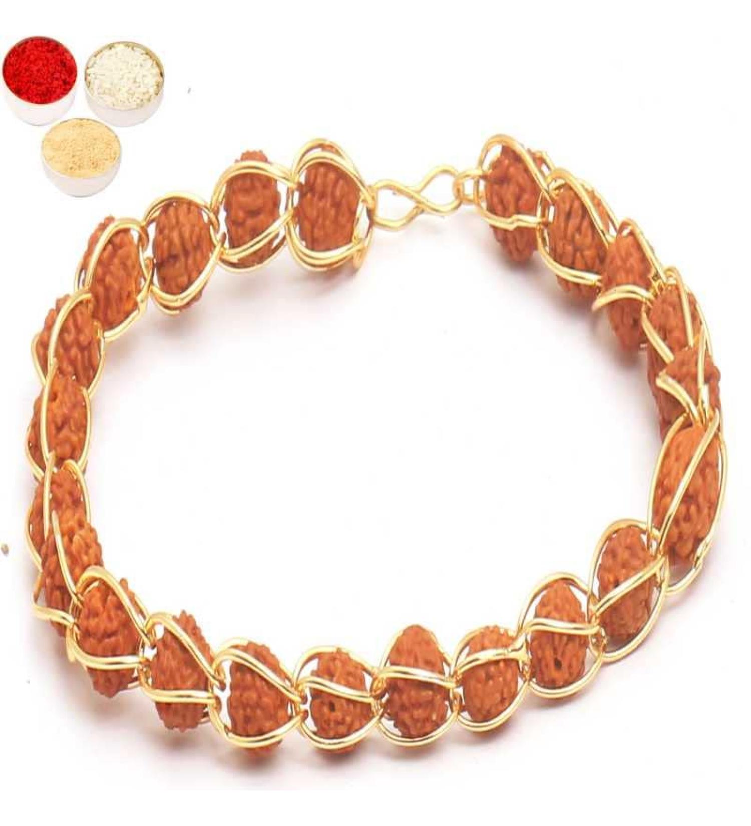 Ghasitaram Gifts 1406 Elegant rudraksh Bracelet - Buy Online on SooperMarket.com
