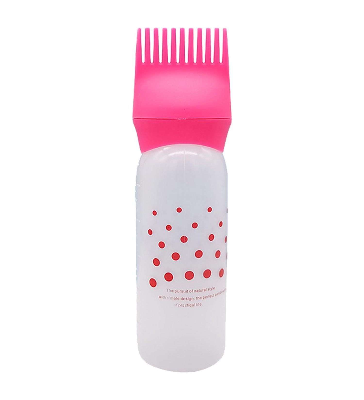Shenrongtong Scalp Applicator Comb | Bottle Applicator Brush Hair Oiling Applicator Bottle Hair Dye Brush Bottle Lightweight Oil Bottle Applicator Brush for Hair Dyeing Scalp Red - Buy Online on SooperMarket.com