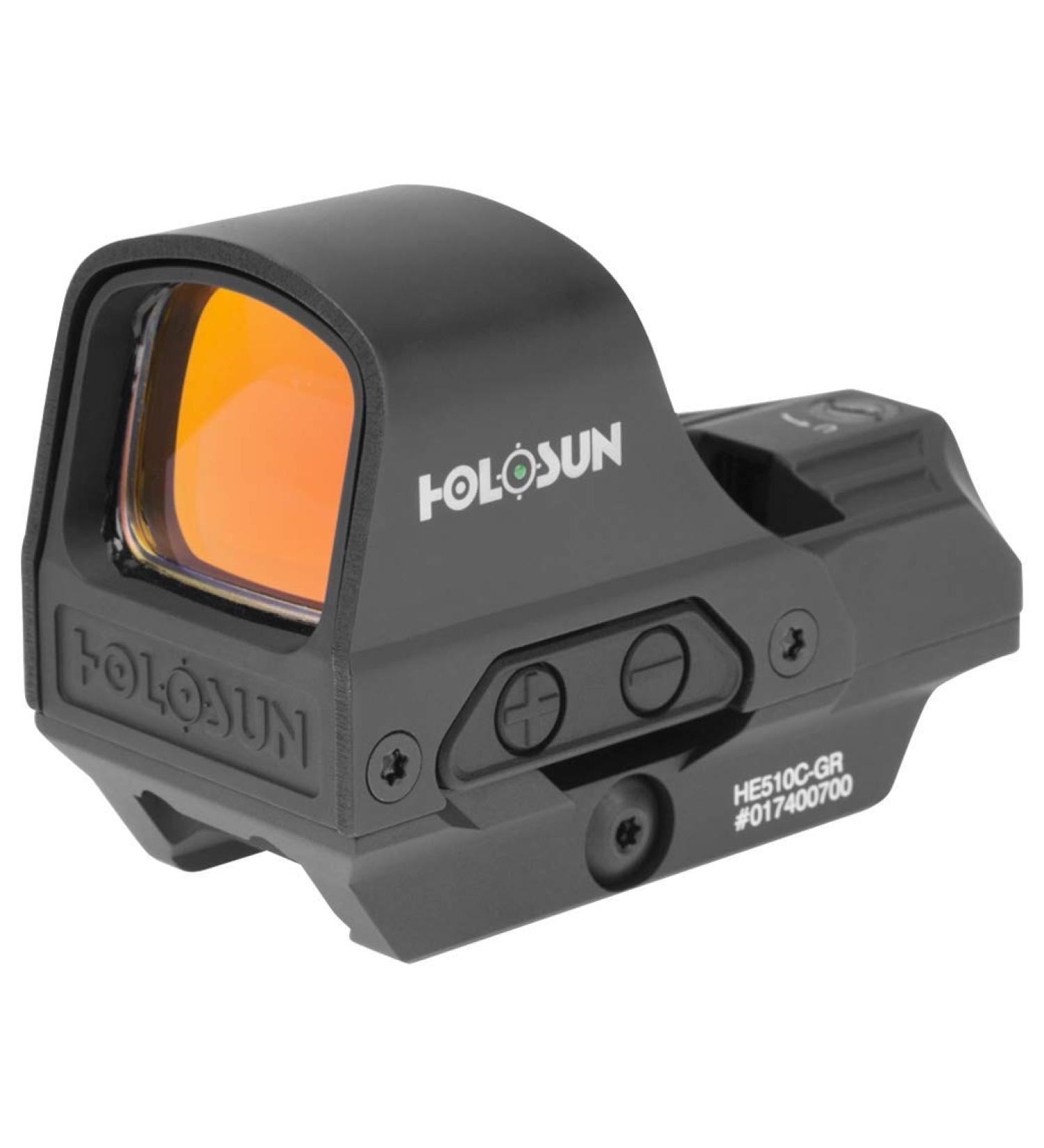 Holosun HE510C-GR Open Reflex Optical Sight | Super Green LED | 2 MOA Dot 65 MOA Circle - Buy Online on SooperMarket.com
