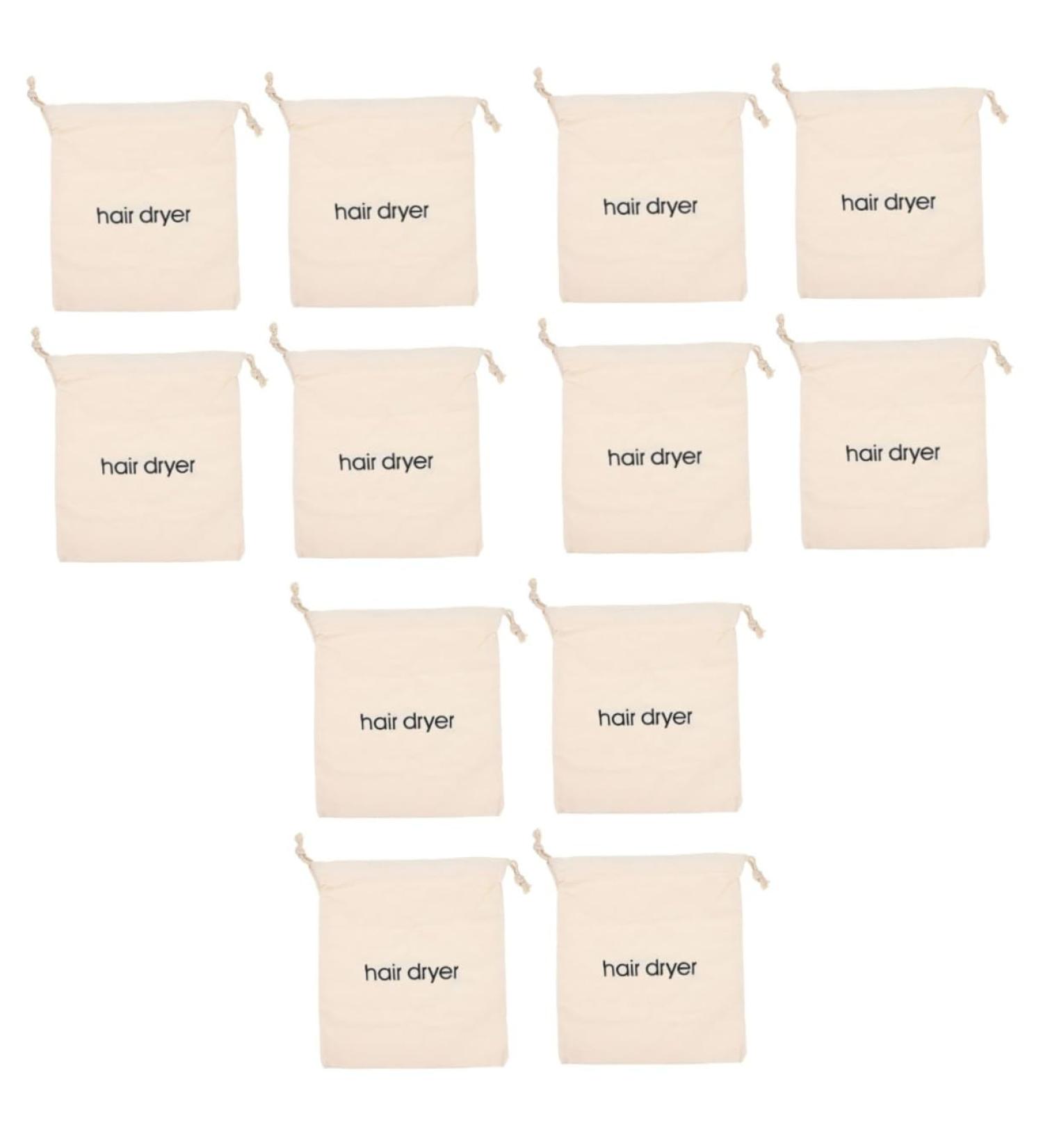 Healeved 12 Pcs Hair Dryer Storage Bag Drawstring Storage Bags Dryer Portable Travel Tote Bags Fabric - Buy Online on SooperMarket.com