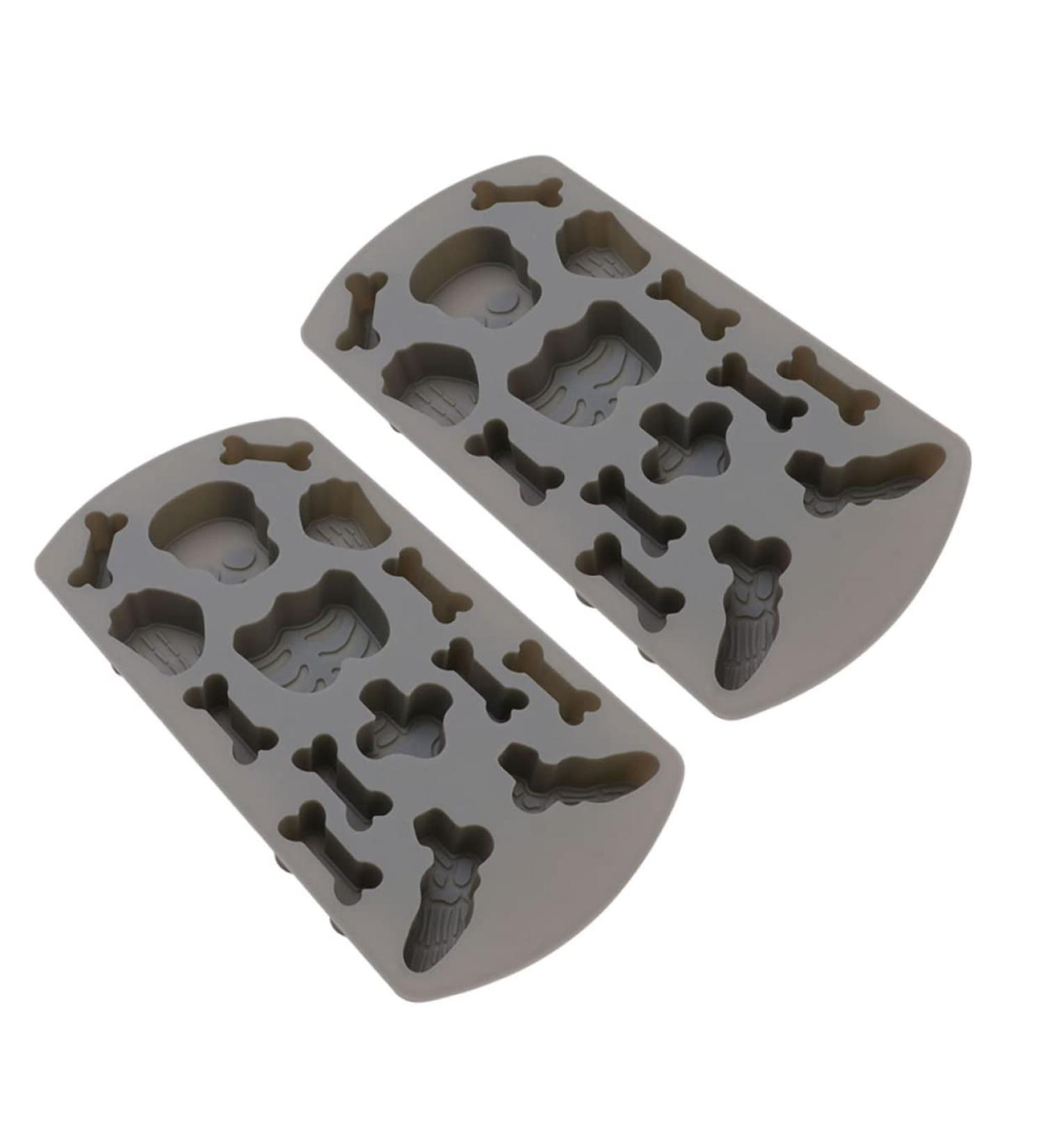 Alipis 2pcs Dessert Dark Molds Grey Bones Shape Cakes Baking Silicone Creative Skeleton Bone-Shaped Shaped - Buy Online on SooperMarket.com