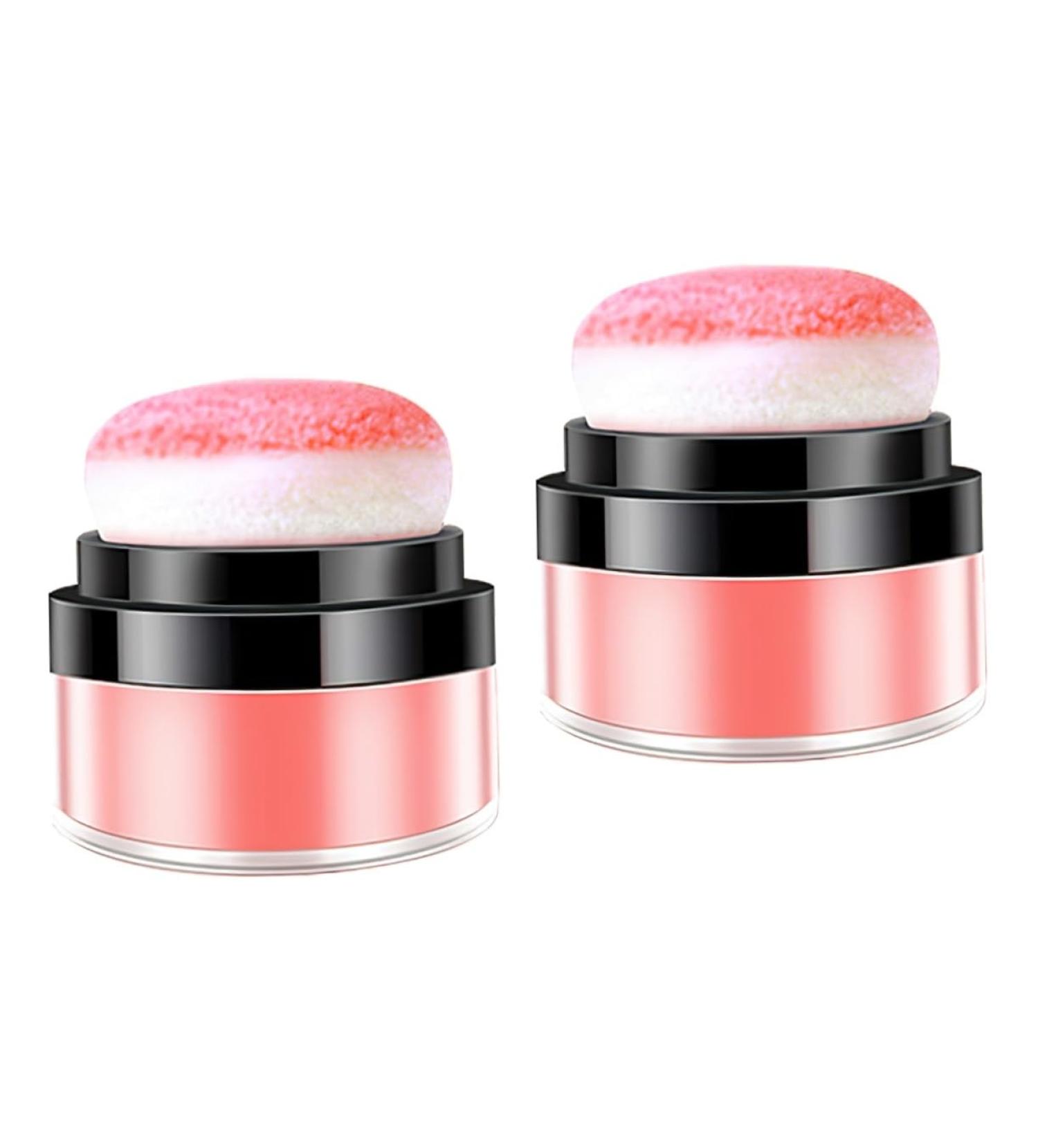 HAPINARY 2pcs Oil Control Cushion Blush Korean Blush Light Pink Blush Creme Blush for Cheeks Plastic Rosy - Buy Online on SooperMarket.com