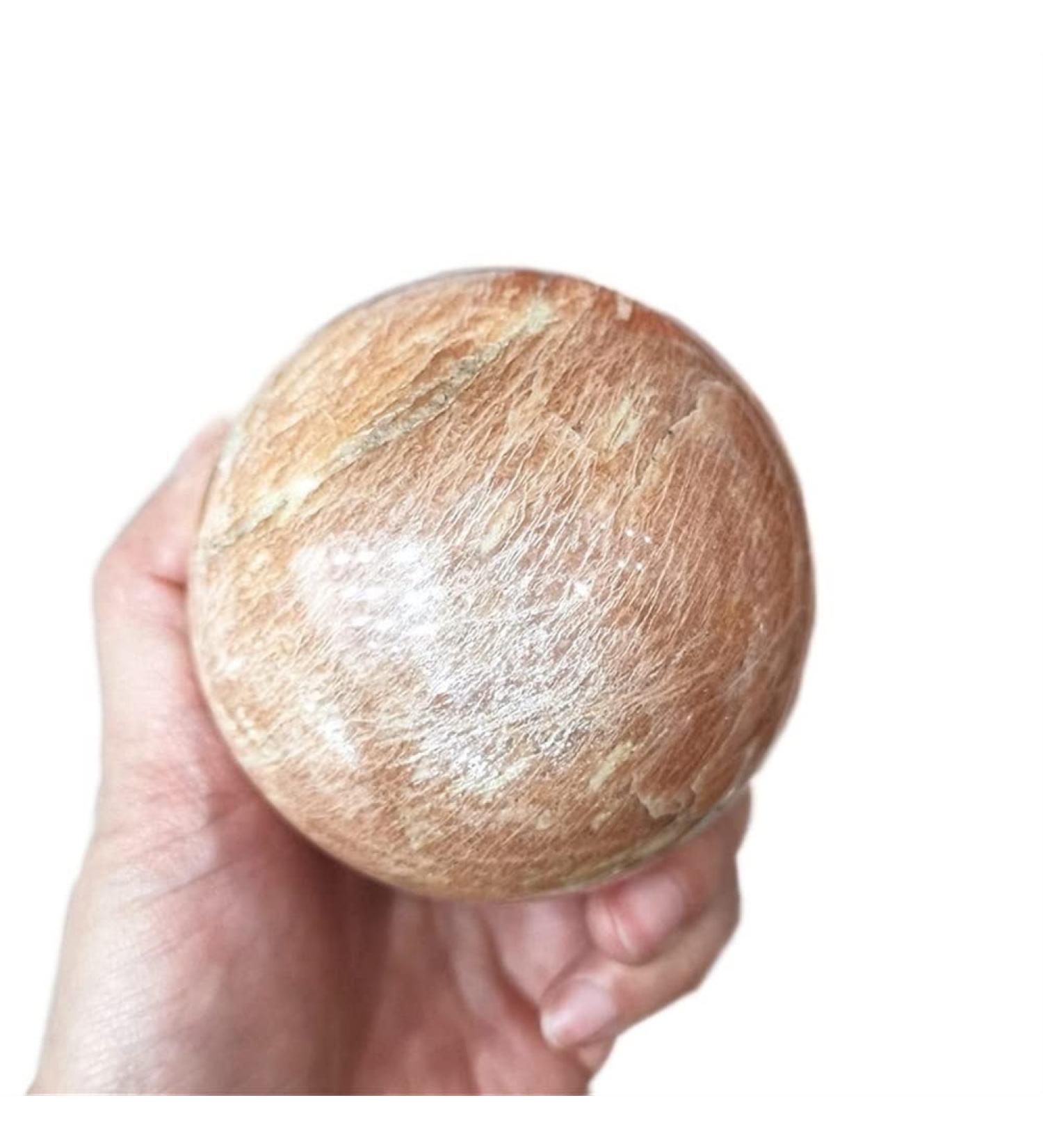 Natural Crystal Rough Home Natural Crystal Stone Peach Moonstone Polished Yellow Moonstone Crystal Ball ERBDRGAZ (Size : 9-10cm) - Buy Online on SooperMarket.com