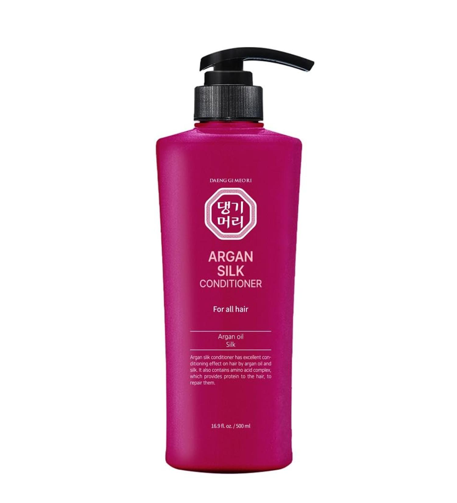 Daeng Gi Meo Ri Argan Silk Conditioner 16.9 FL OZ - Nourishing Hair Care for All Hair Types | International Shipping Available - Buy Online on SooperMarket.com