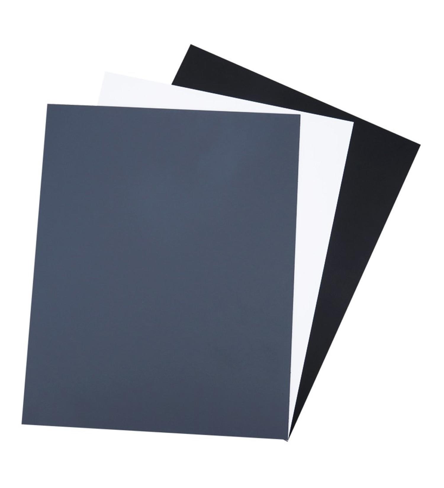 18% Neutral Grey Card White Balance for DSLR Camera - Custom Calibration Checker Card with Grey, White, and Black Cards - Includes Storage Bag - Buy Online on SooperMarket.com