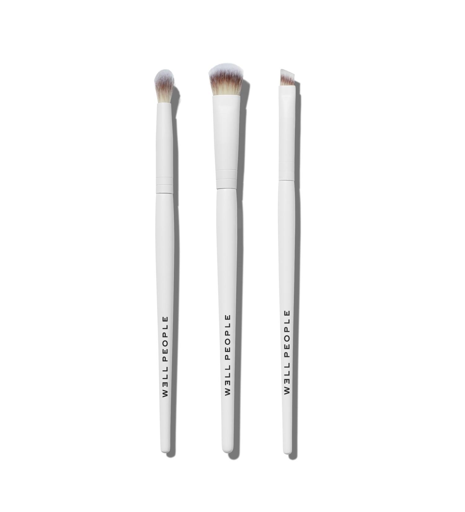 Well People Expressionist Eye Brush Set | 3-Piece Eyeshadow Brushes for Blending Lining & Defining | Cruelty-Free Perfect for Powder & Cream - Buy Online on SooperMarket.com